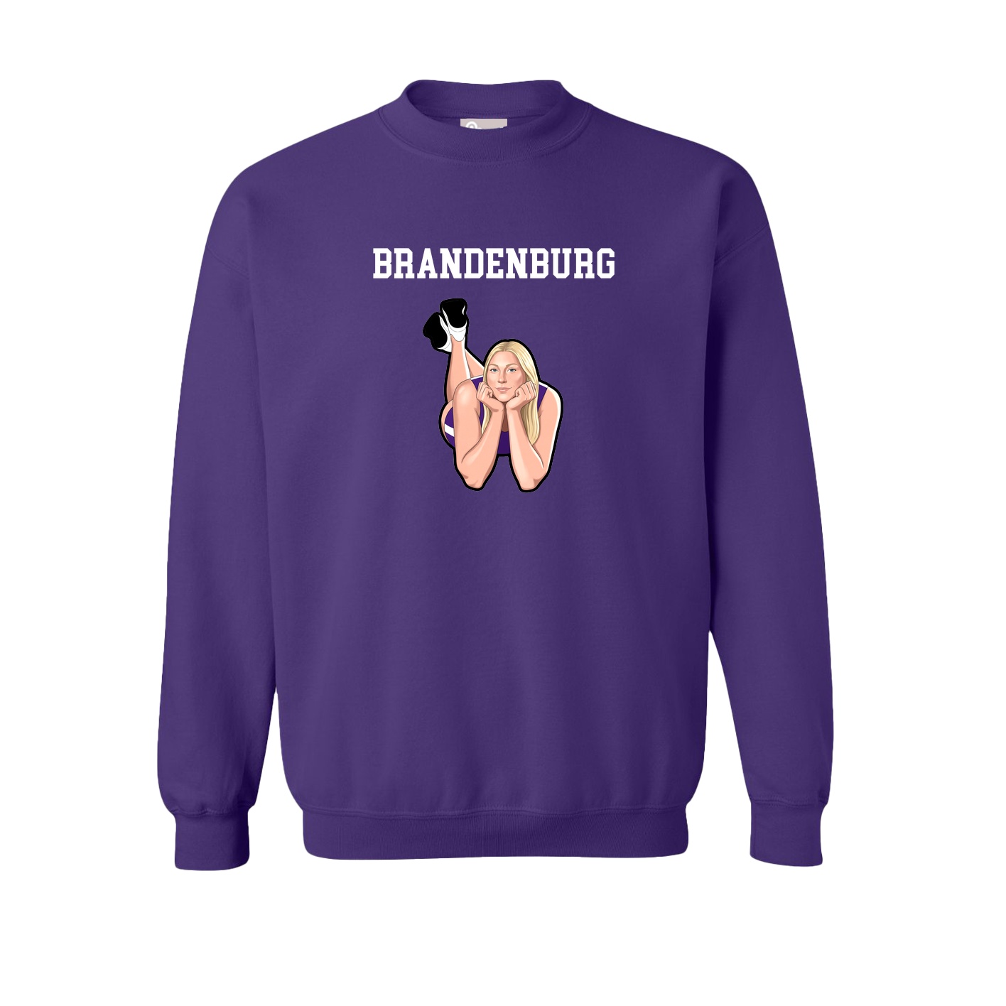 Fleece Crew — Shirsey in Purple