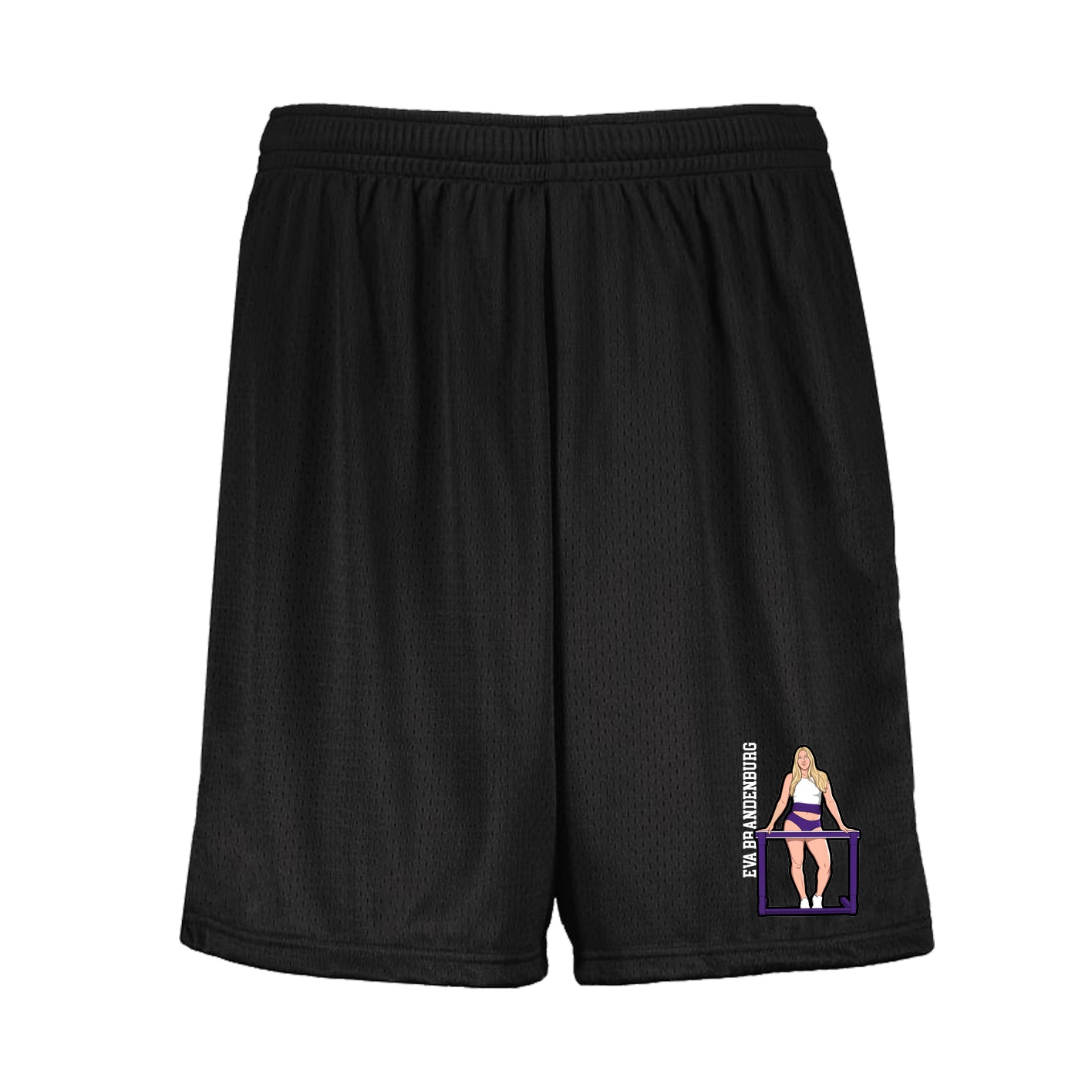 Shorts — Name Vertical in Black