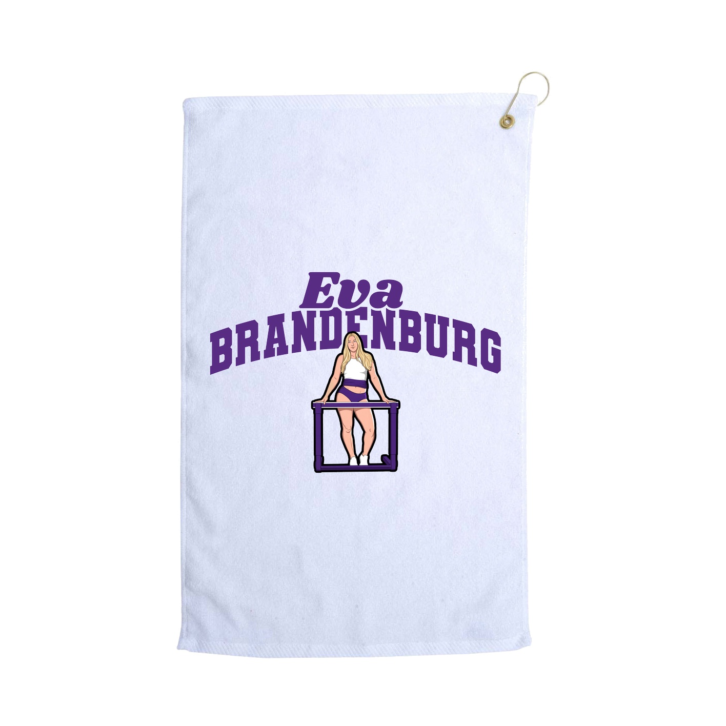 Golf Towel — Signature Arch in White