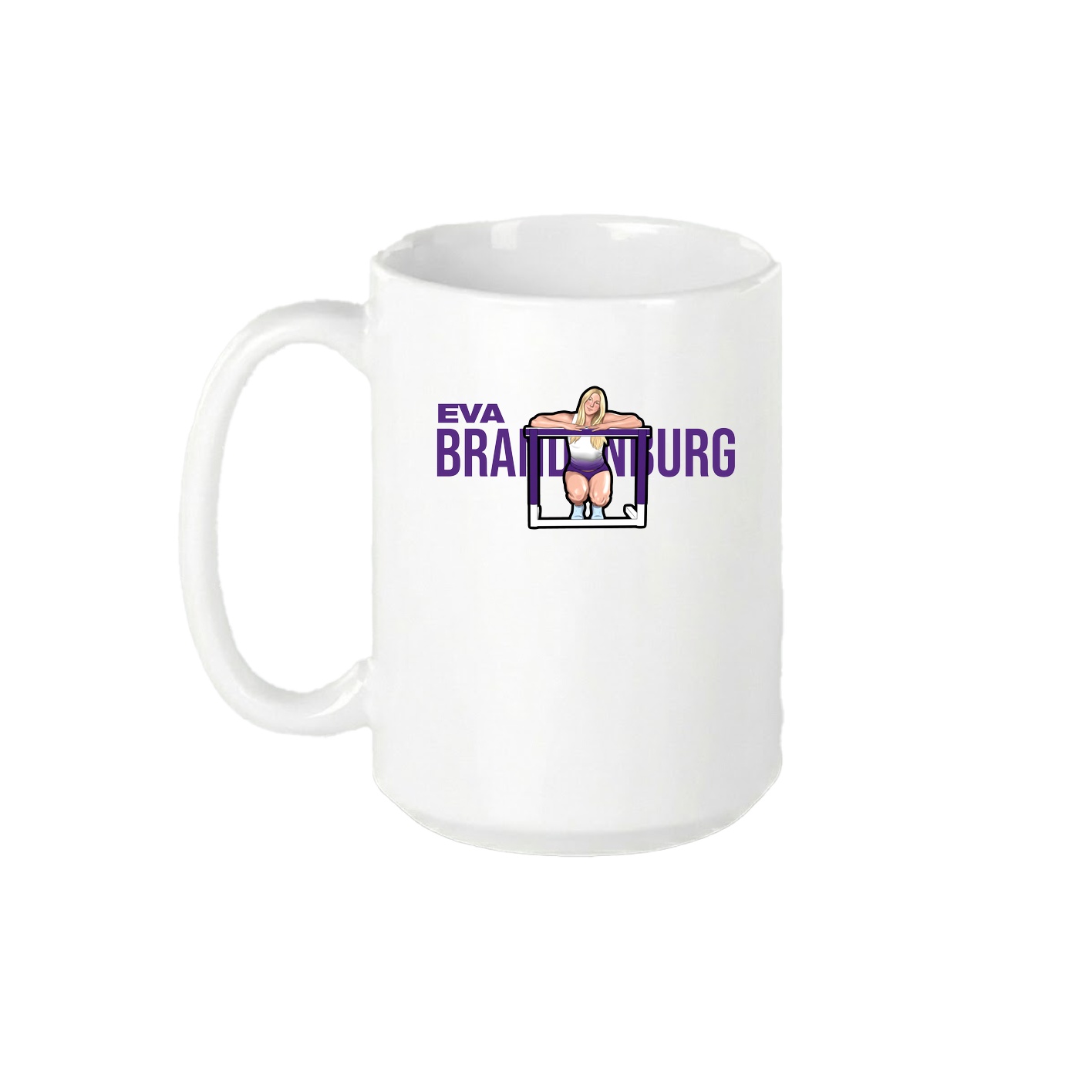 15oz Coffee Mug — Player Name in White