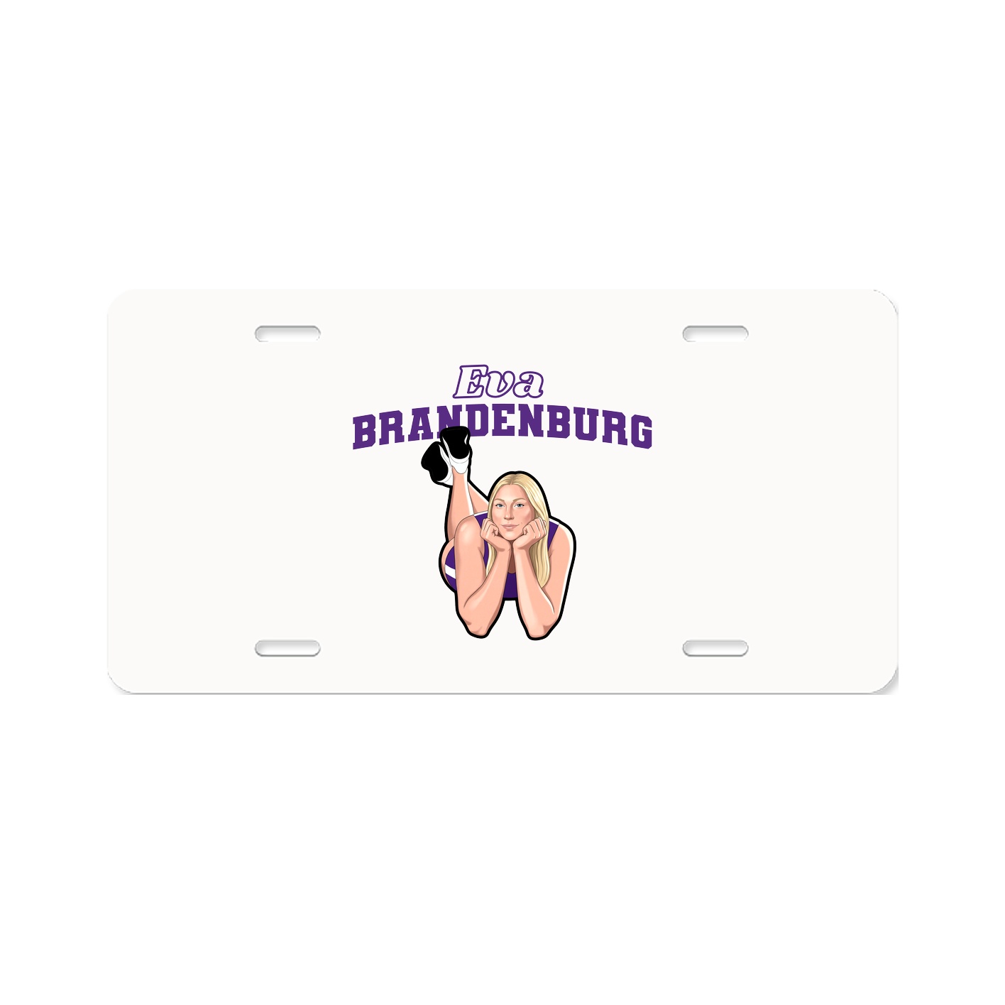 License Plate — Name Arch in Classic