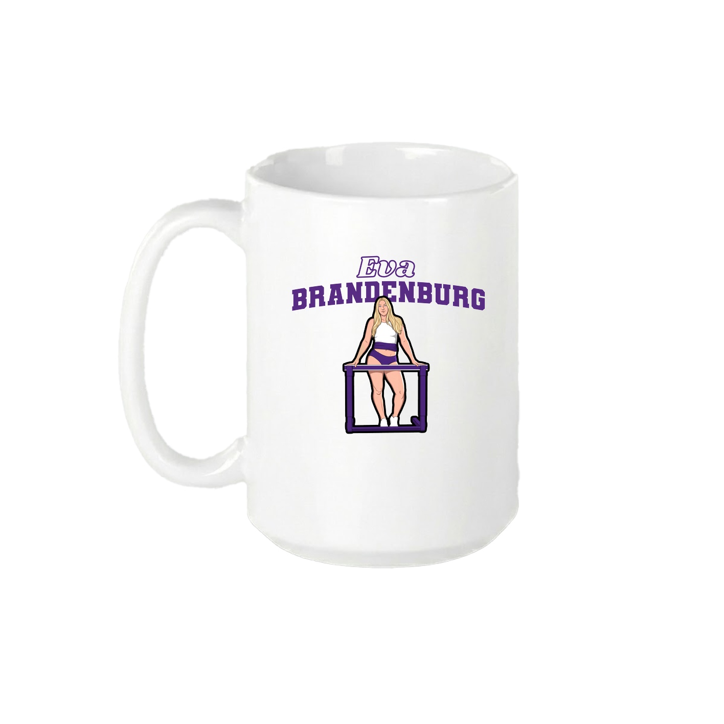 15oz Coffee Mug — Name Arch in White