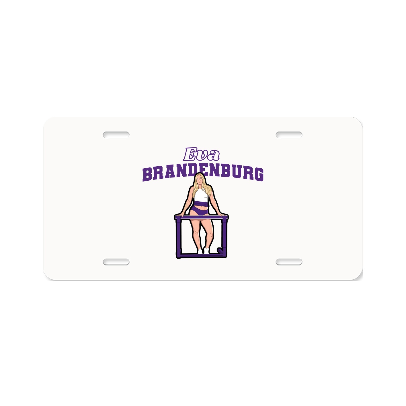 License Plate — Name Arch in Classic