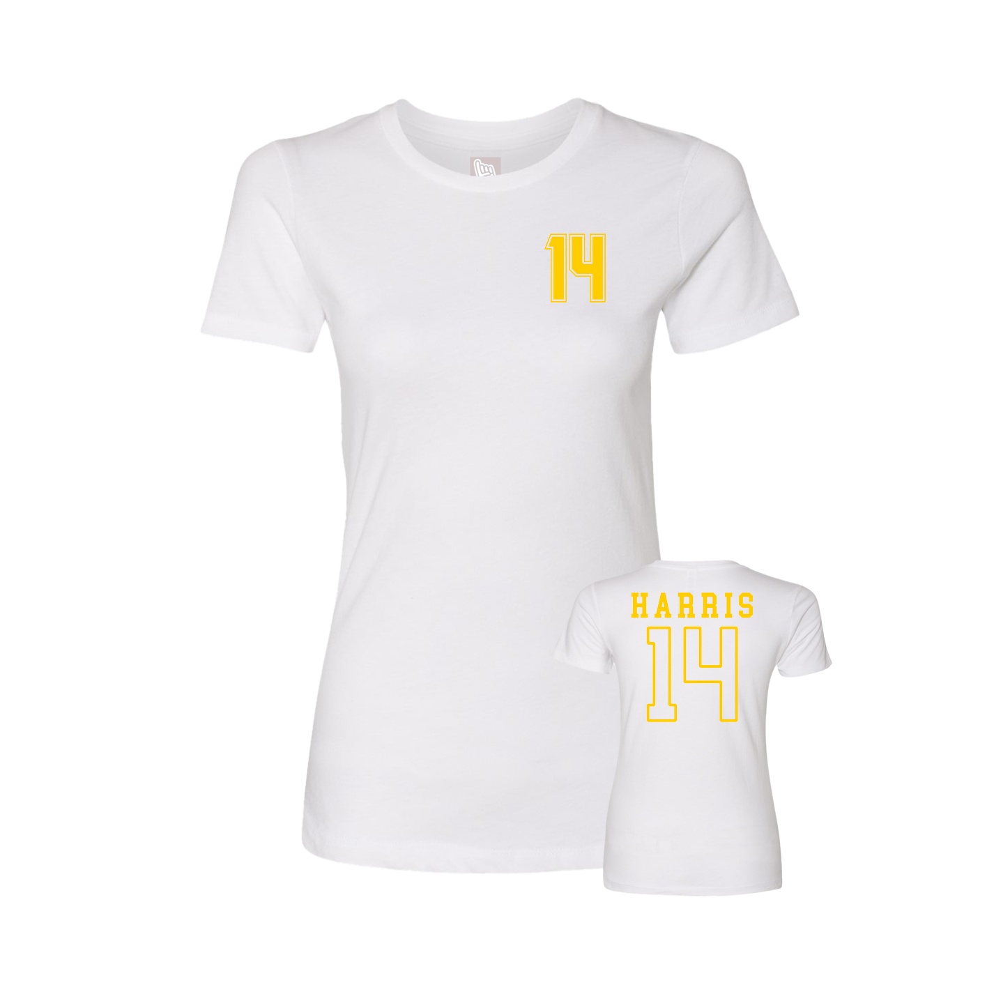 Womens Tee — Chest Back in White