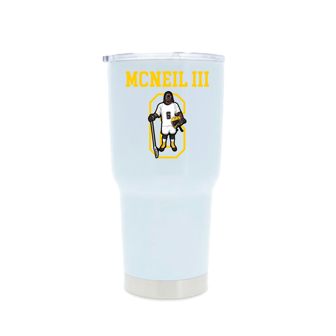 30oz Stainless Steel Tumbler — Shirsey in White