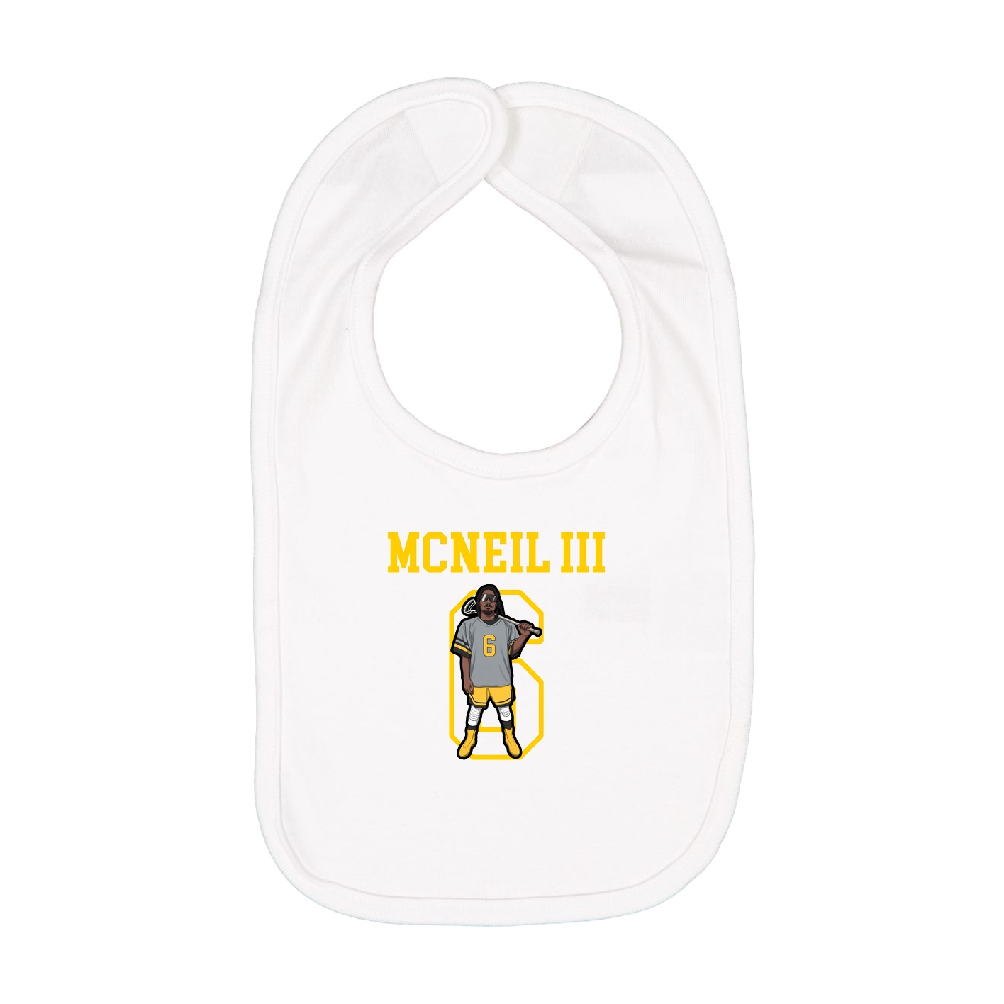 Infant Bib — Shirsey in White