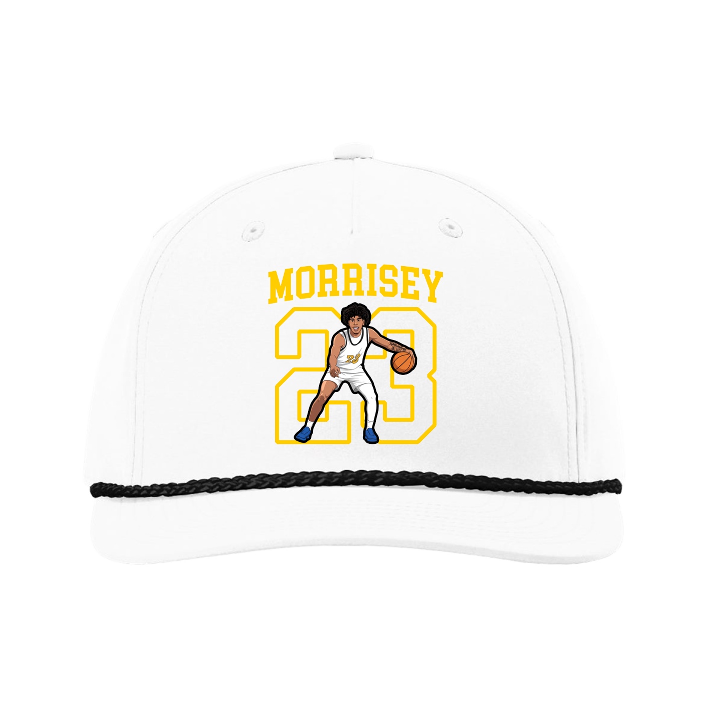 Five-Panel Classic Rope Cap — Shirsey in White