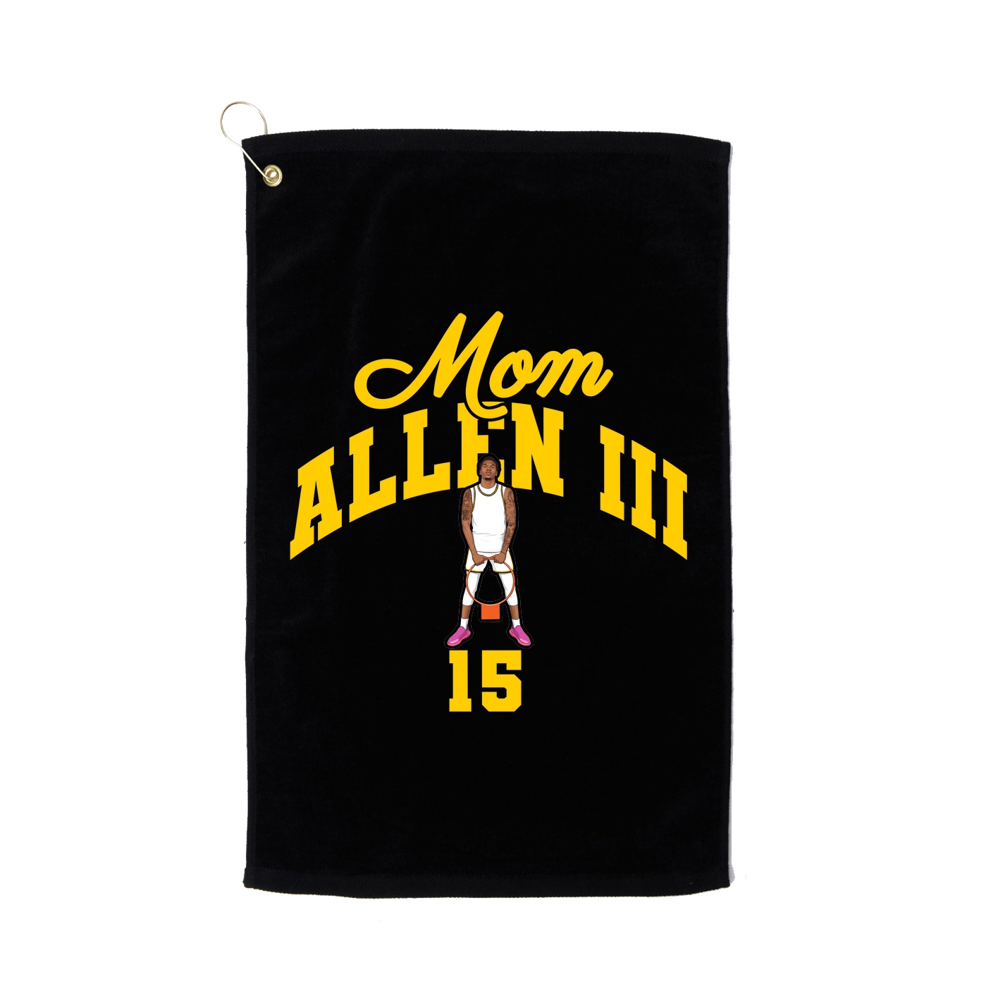 Golf Towel — Mothers Day Arch in Black