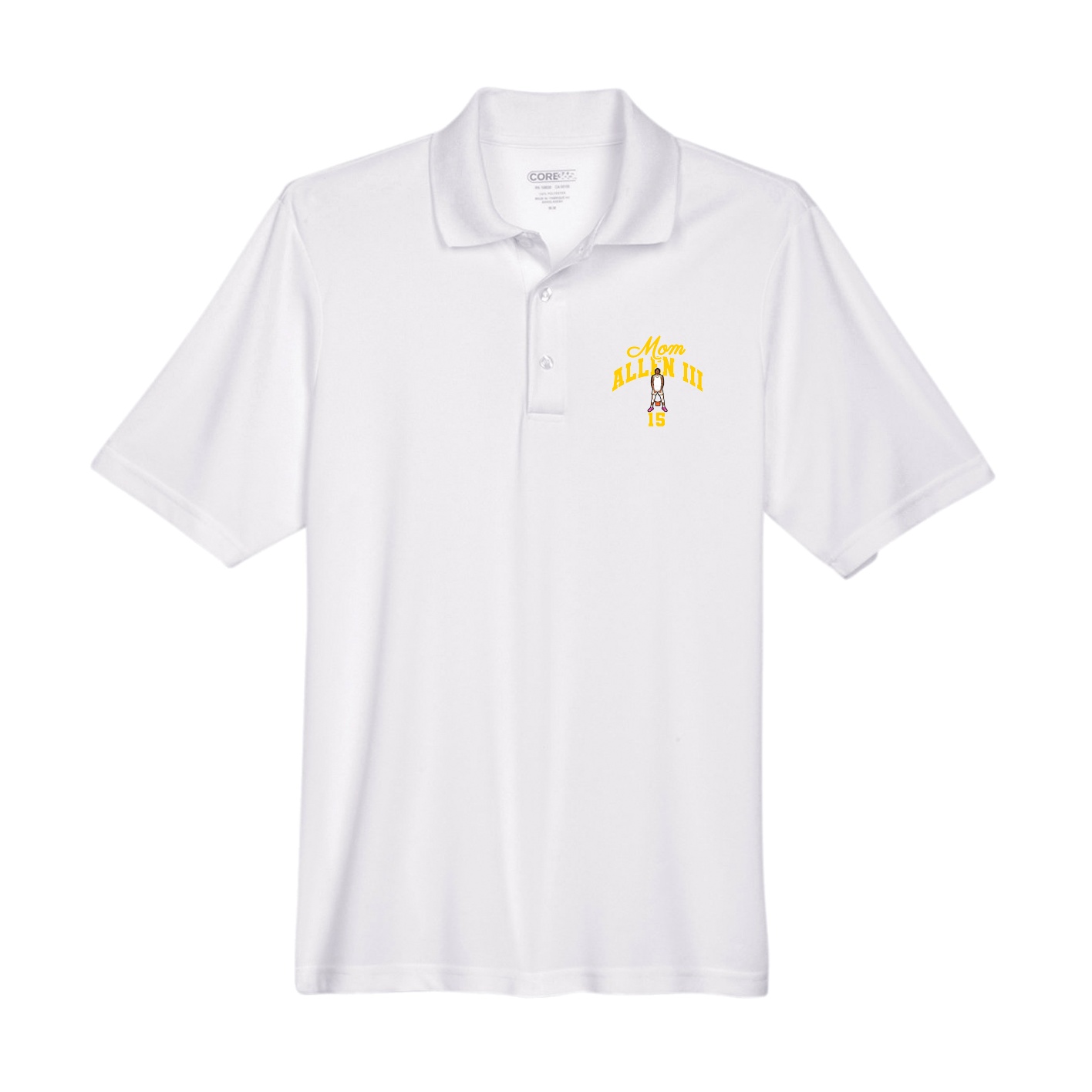 Performance Polo — Mothers Day Arch in White