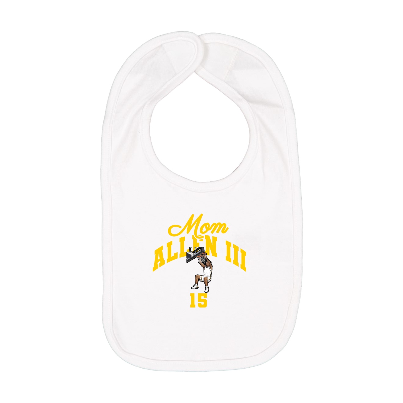 Infant Bib — Mothers Day Arch in White