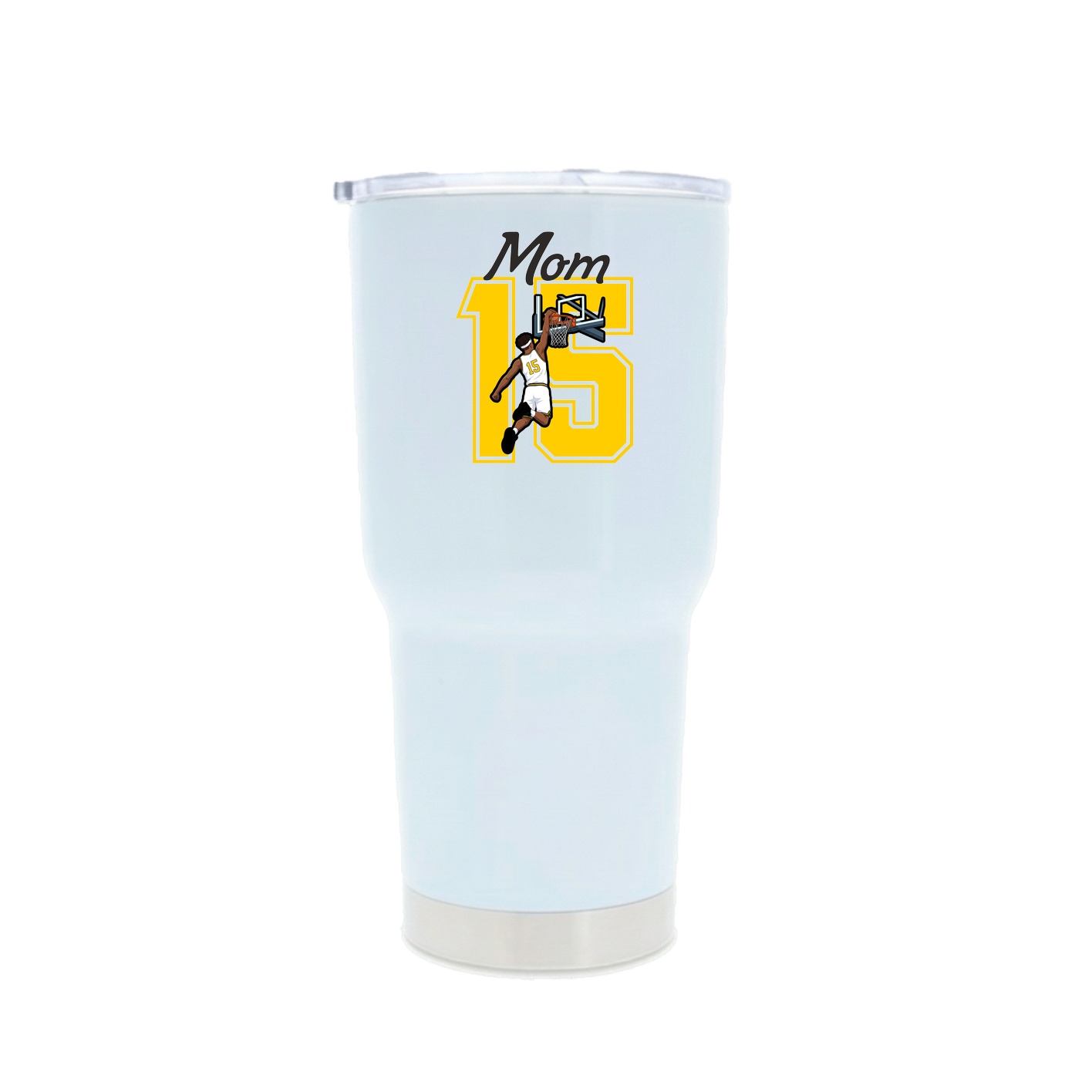 30oz Stainless Steel Tumbler — Mothers Day Shirsey in White