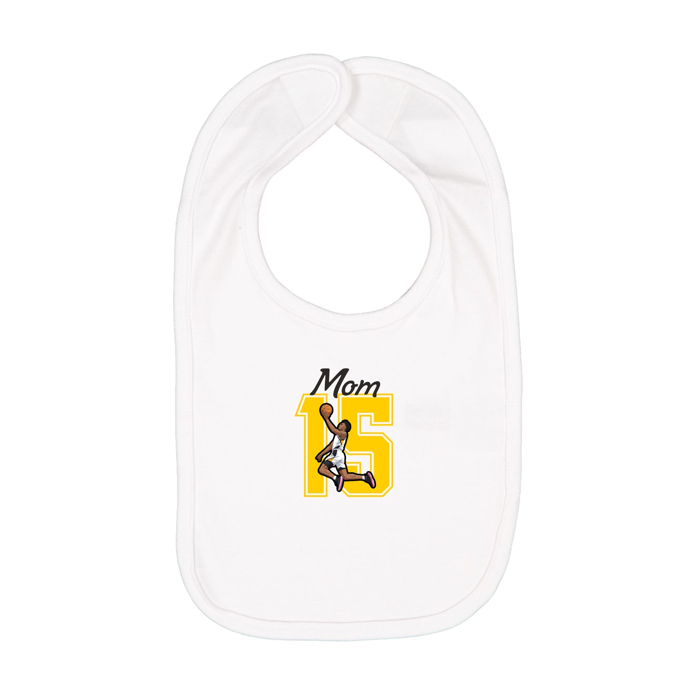 Infant Bib — Mothers Day Shirsey in White