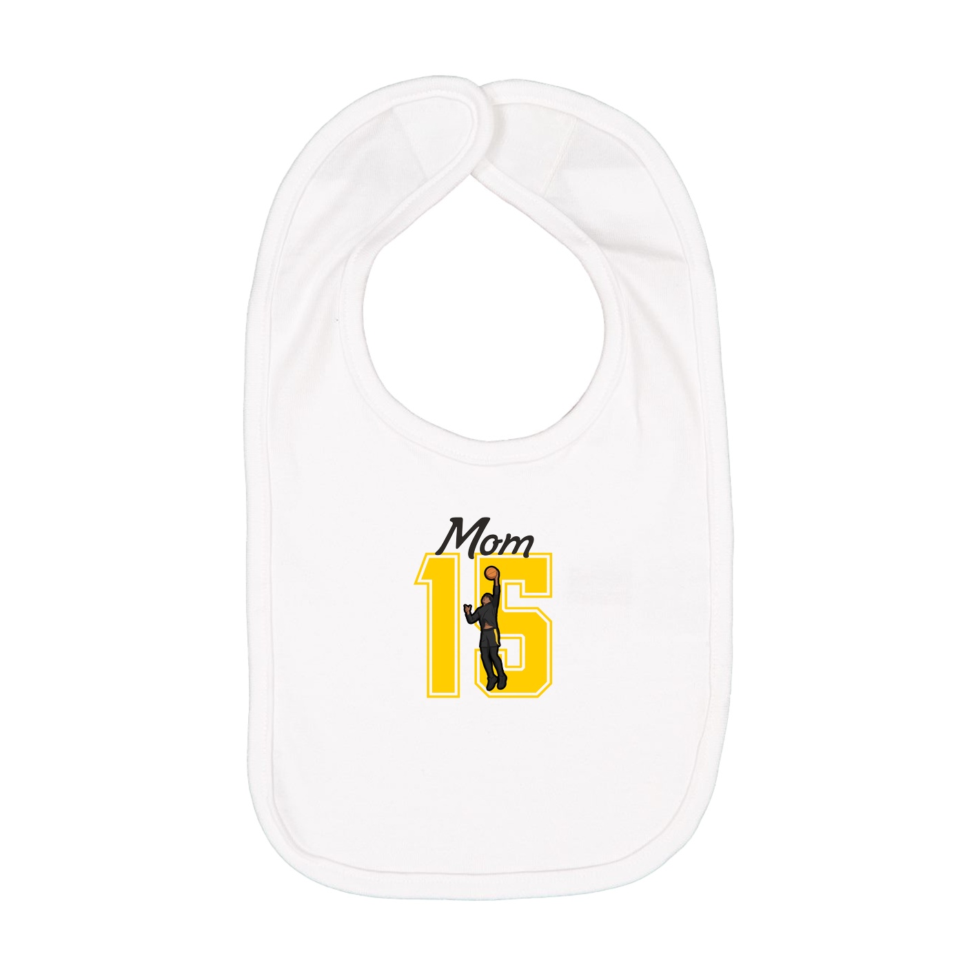 Infant Bib — Mothers Day Shirsey in White