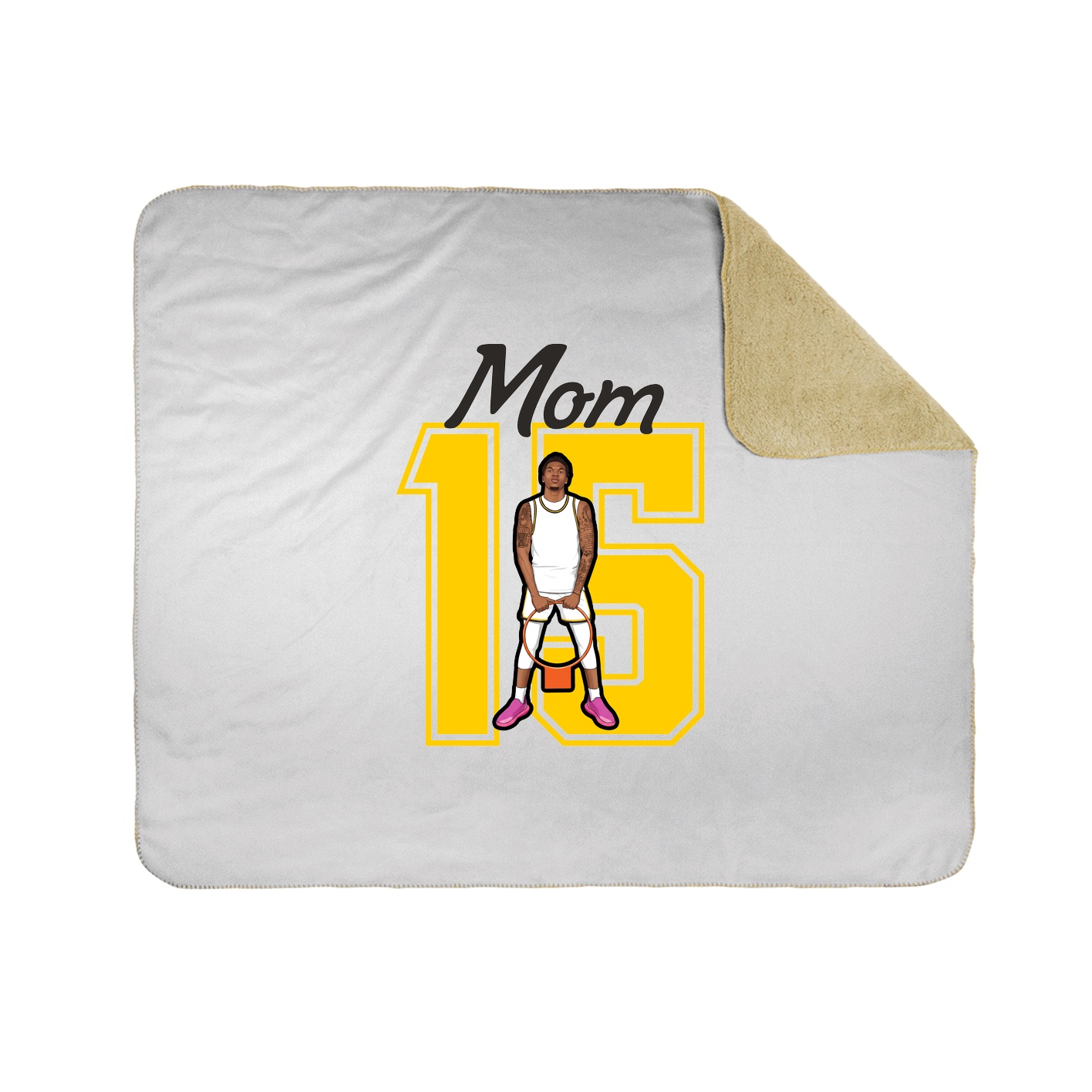 Throw Blanket — Mothers Day Shirsey in White