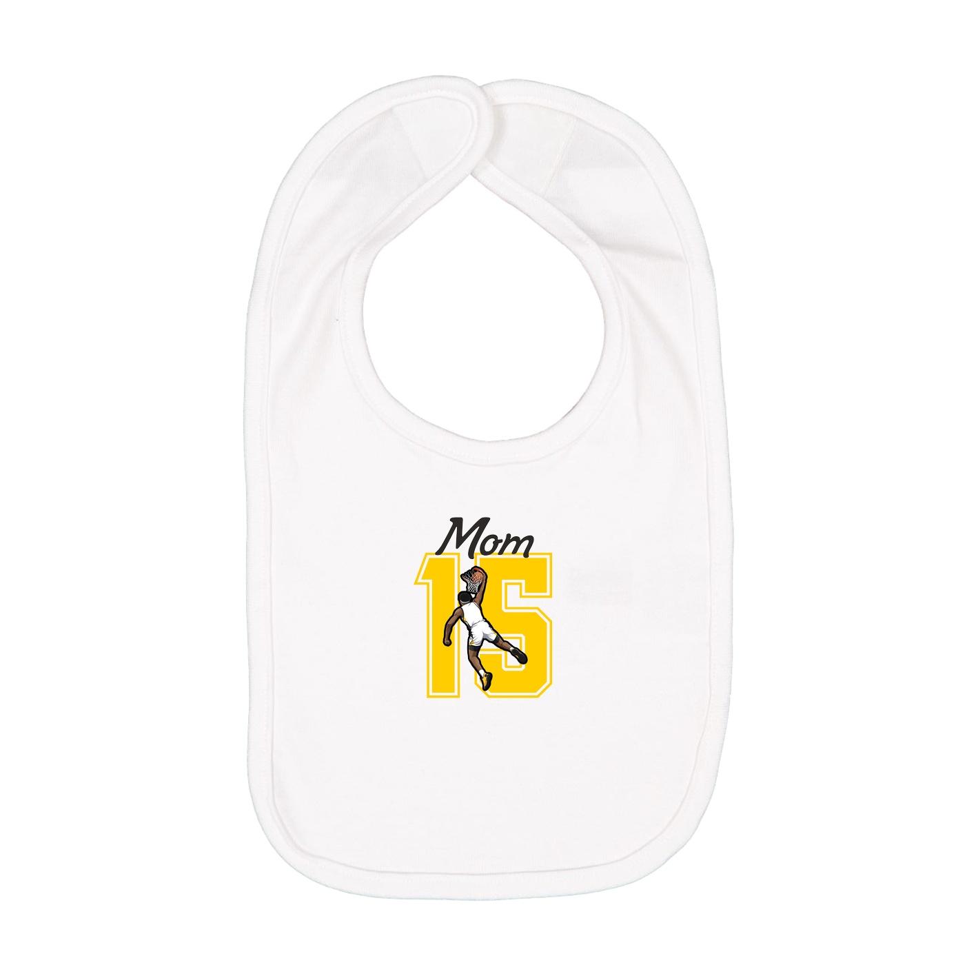 Infant Bib — Mothers Day Shirsey in White