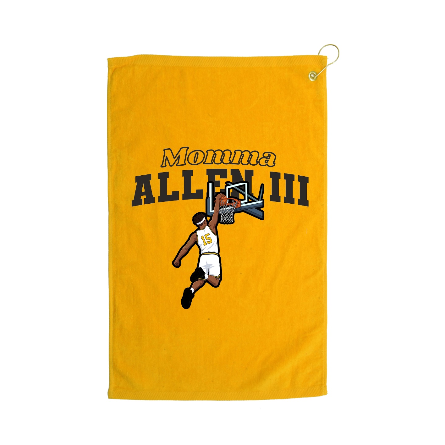 Golf Towel — Mothers Day Block in Gold