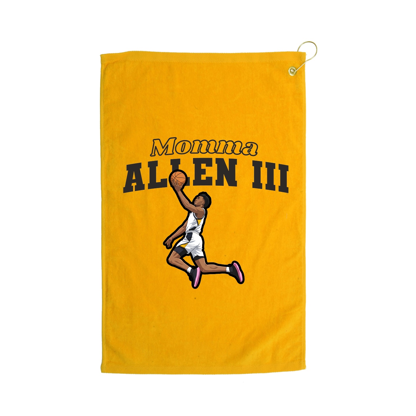 Golf Towel — Mothers Day Block in Gold