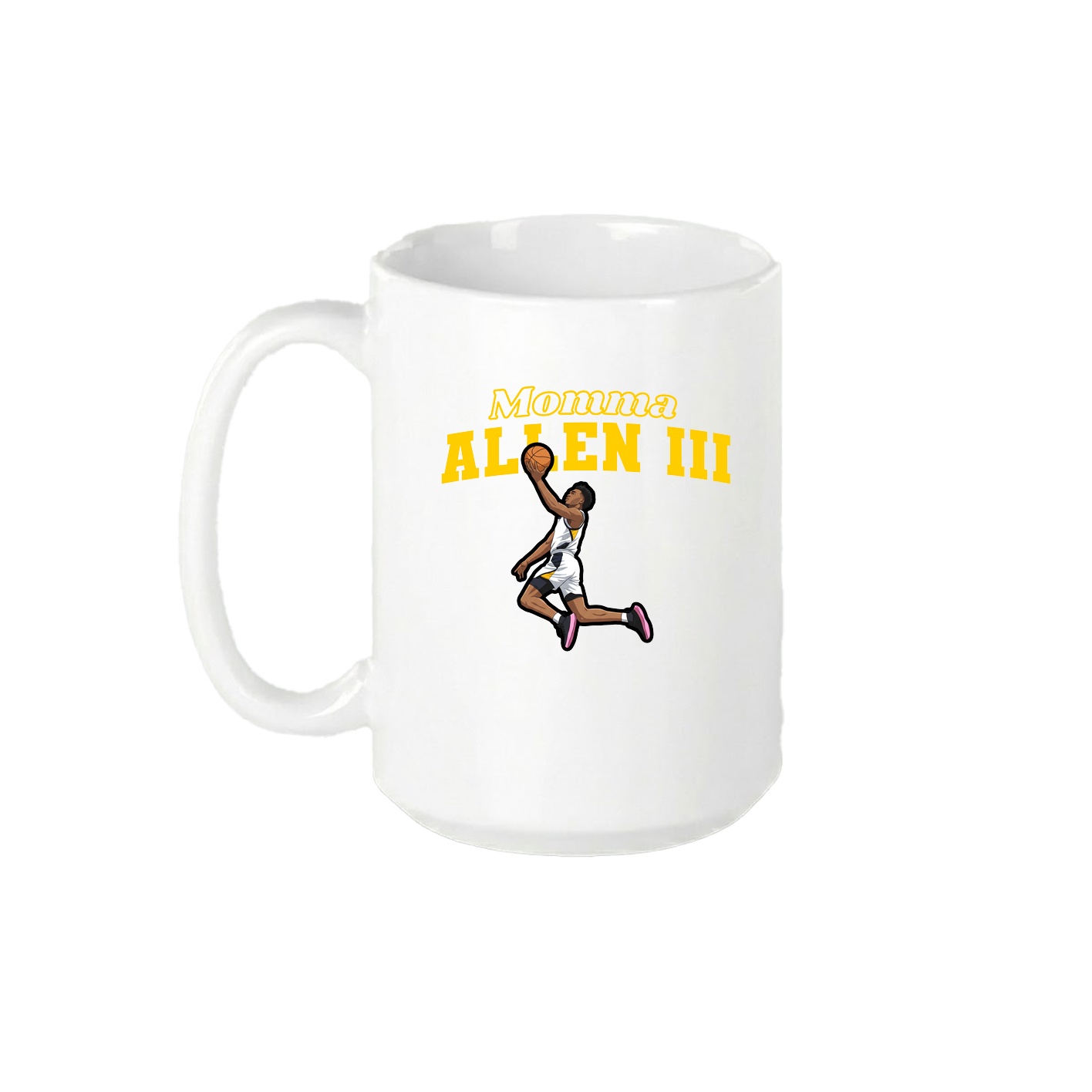 15oz Coffee Mug — Mothers Day Block in White