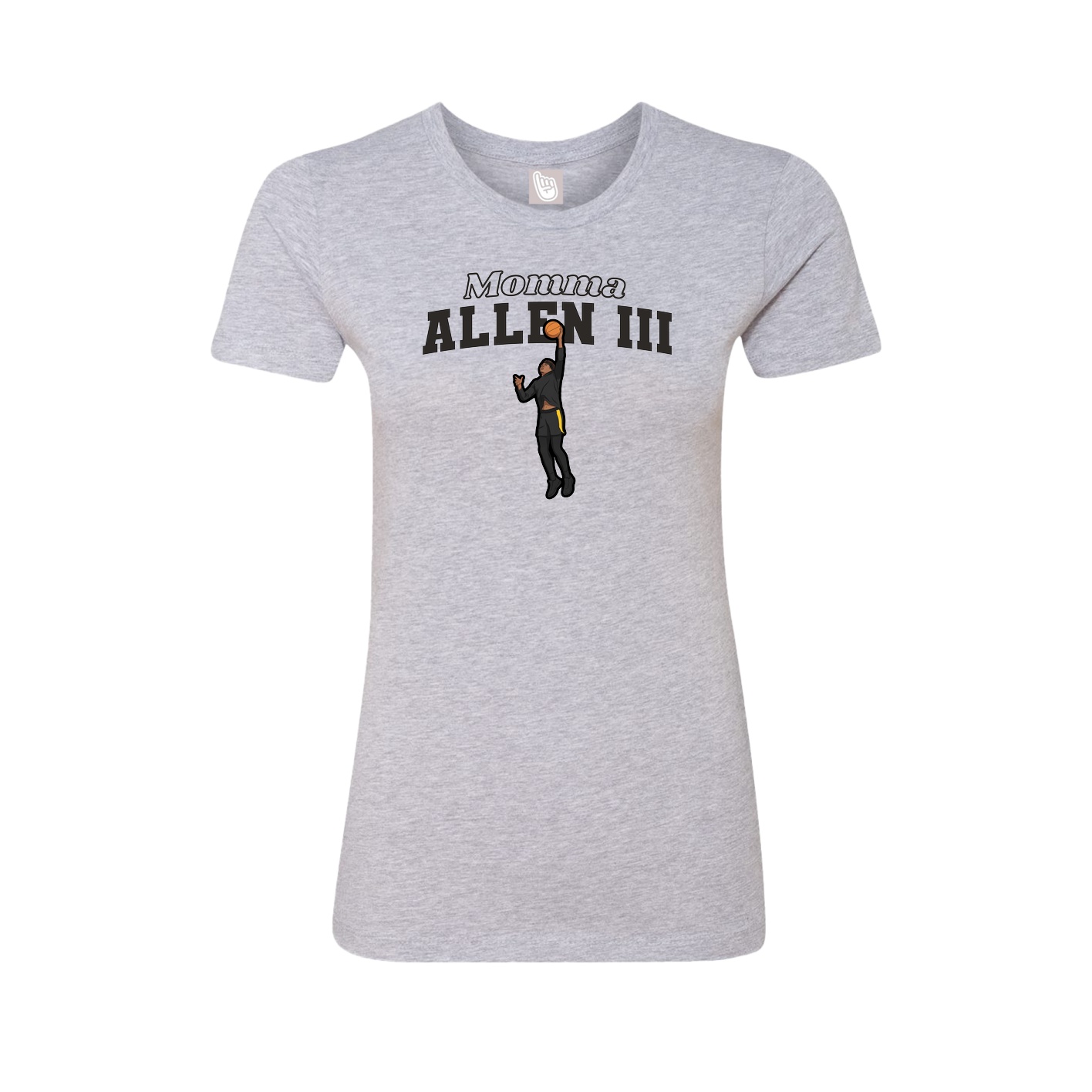 Womens Tee — Mothers Day Block in Grey