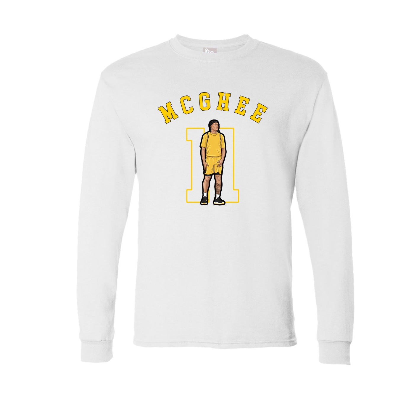 Long Sleeve Tee — Shirsey Arch in White
