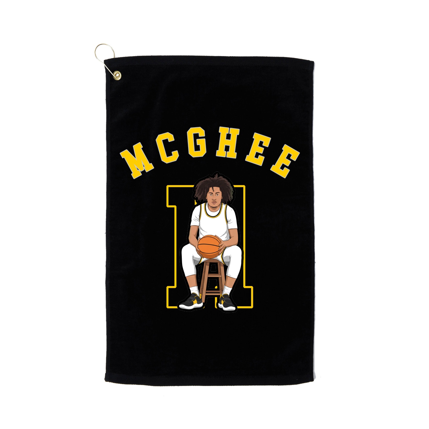 Golf Towel — Shirsey Arch in Black