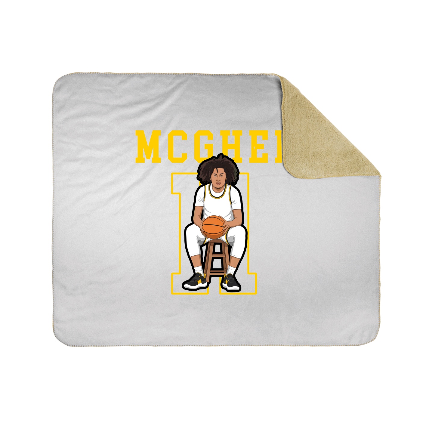 50x60 Sherpa Lined Throw Blanket