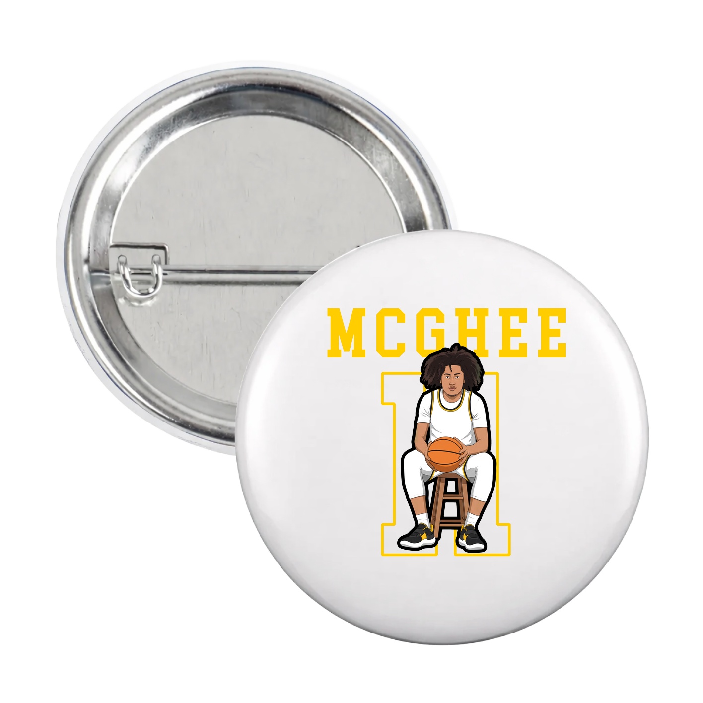 Game Day Button — Shirsey in White