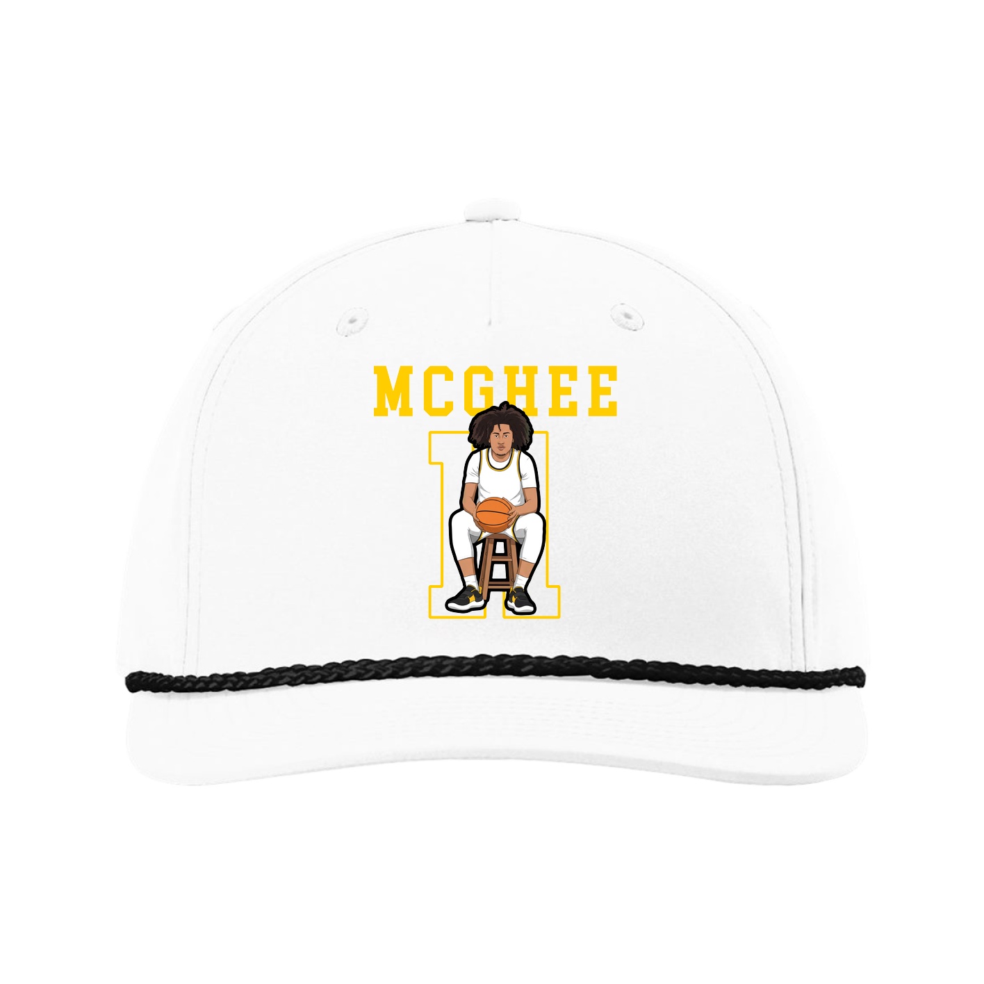 Five-Panel Classic Rope Cap — Shirsey in White