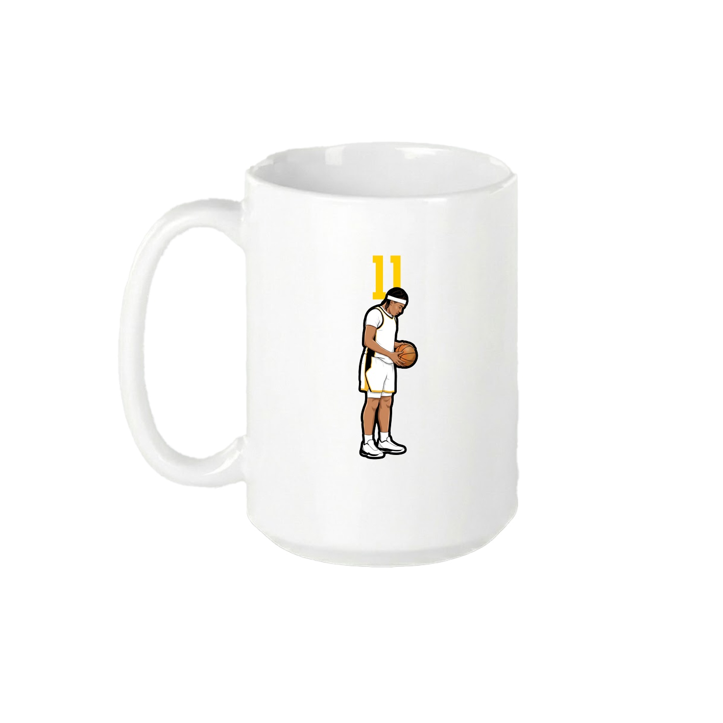 15oz Coffee Mug — Number Top in White