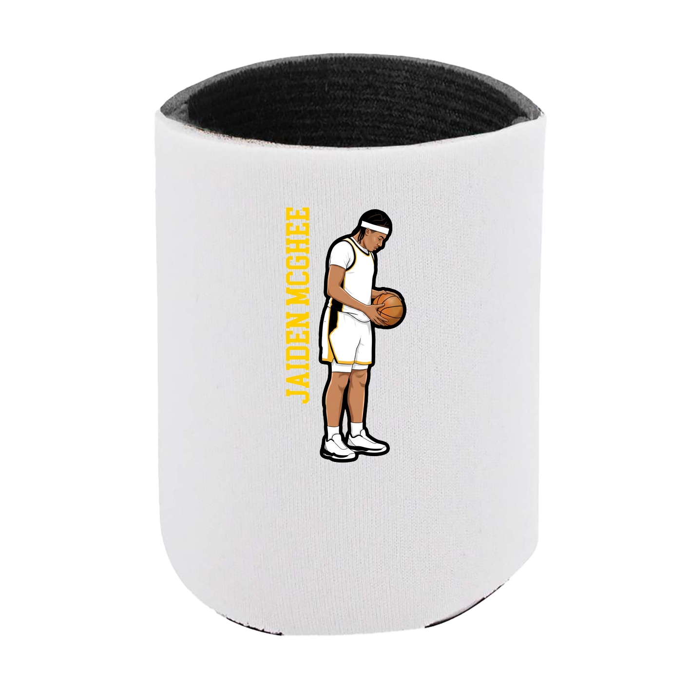 Can Holder — Name Vertical in White