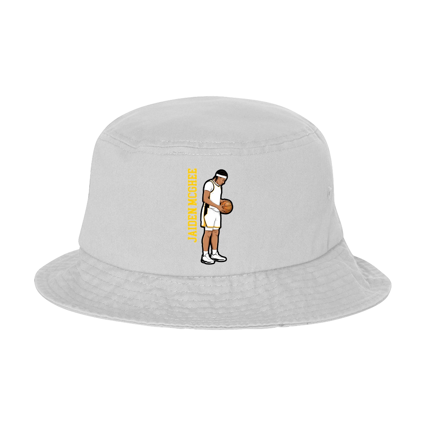 Bucket Cap — Name Vertical in White