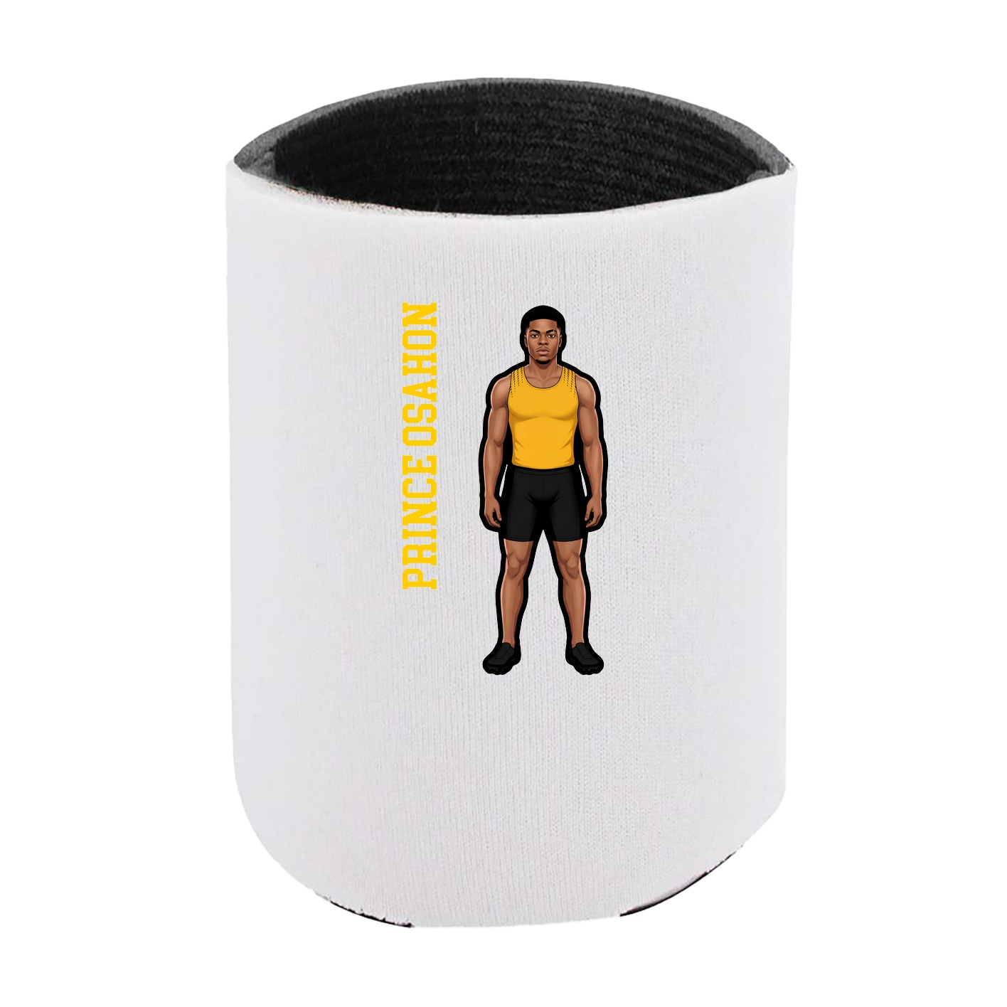 Can Holder — Name Vertical in White