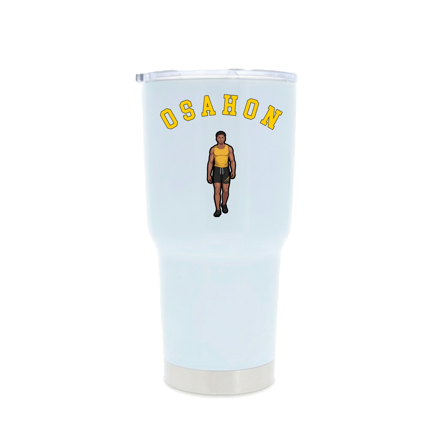 30oz Stainless Steel Tumbler — Shirsey Arch in White