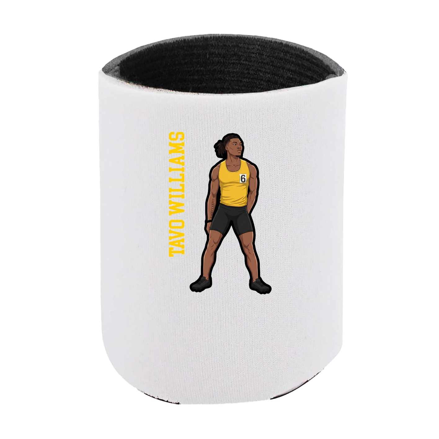 Can Holder — Name Vertical in White