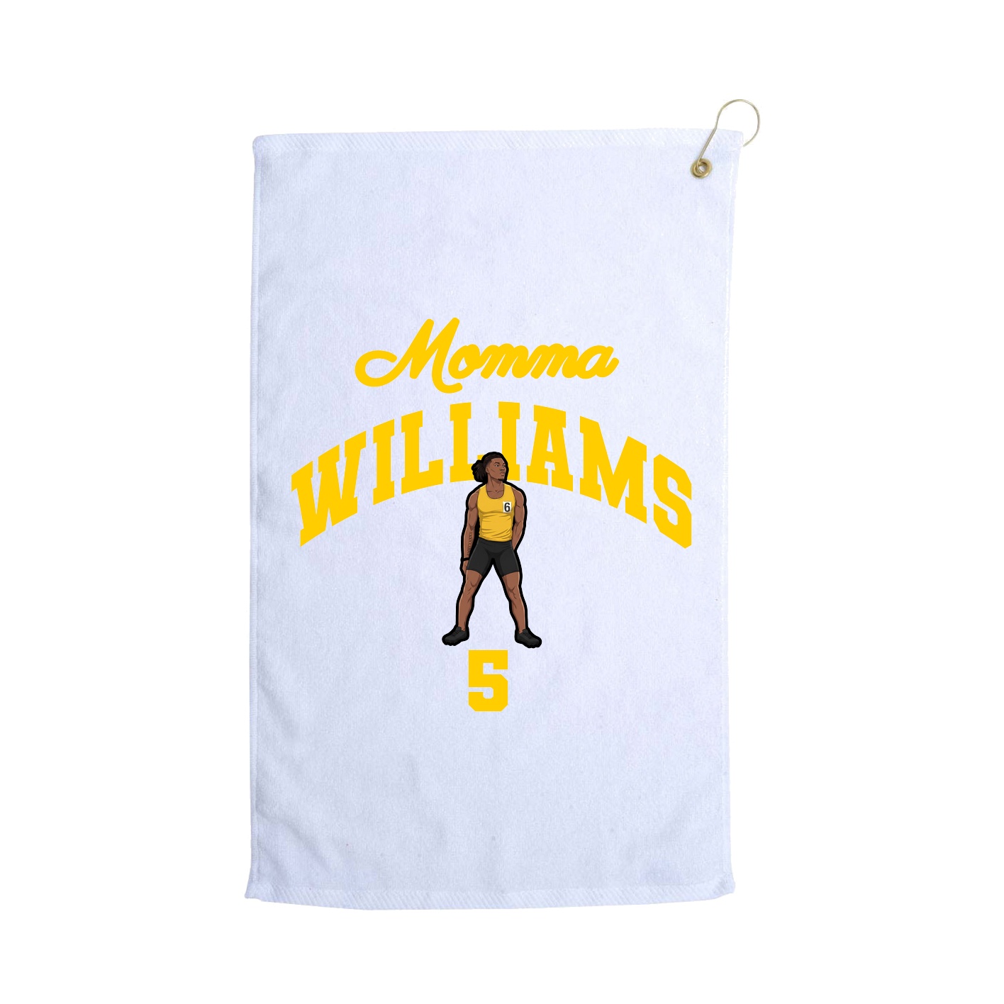 Golf Towel — Mothers Day Arch in White