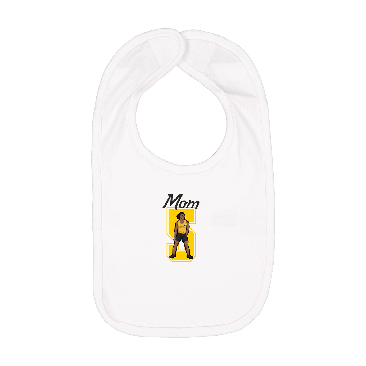 Infant Bib — Mothers Day Shirsey in White