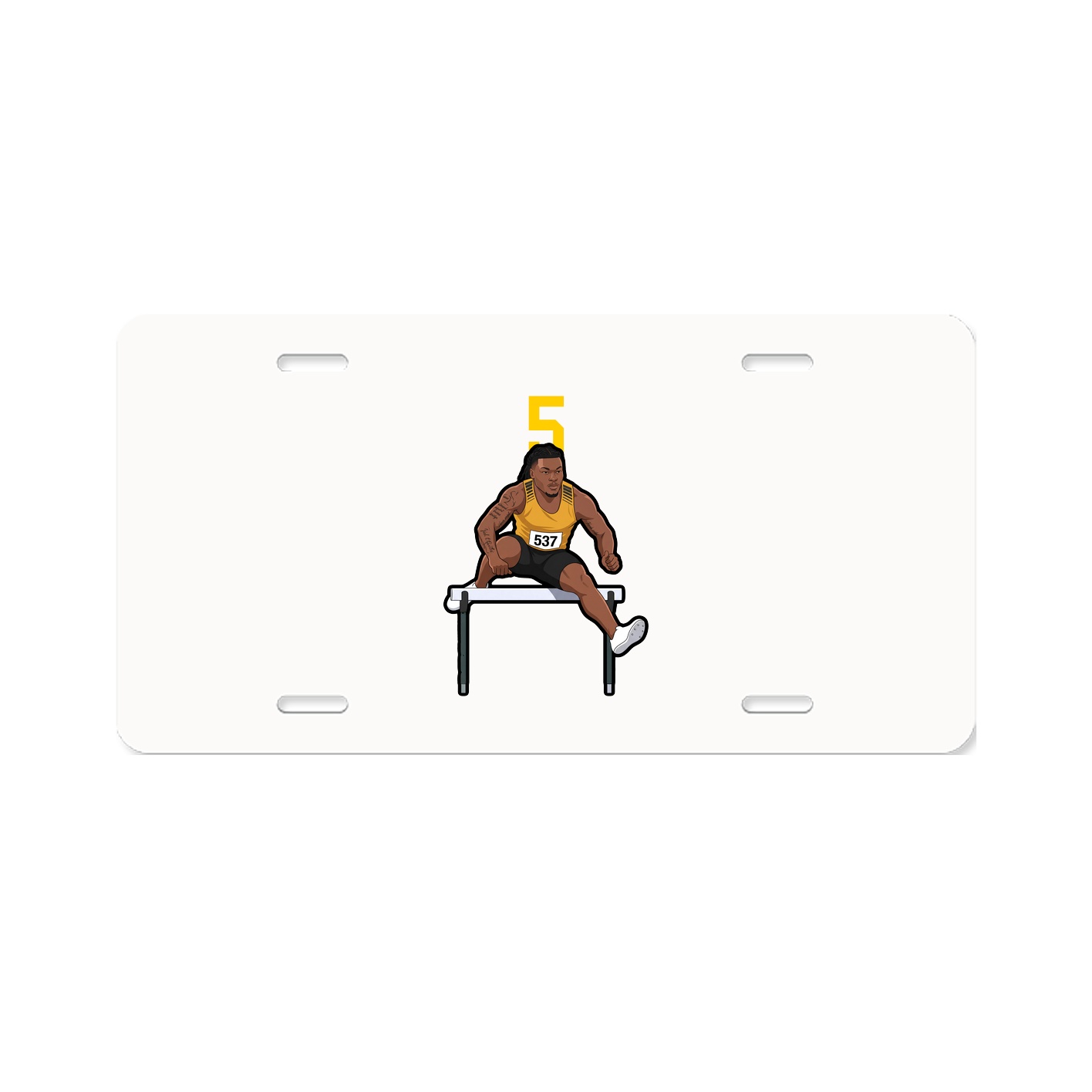 License Plate — Number Top in Classic