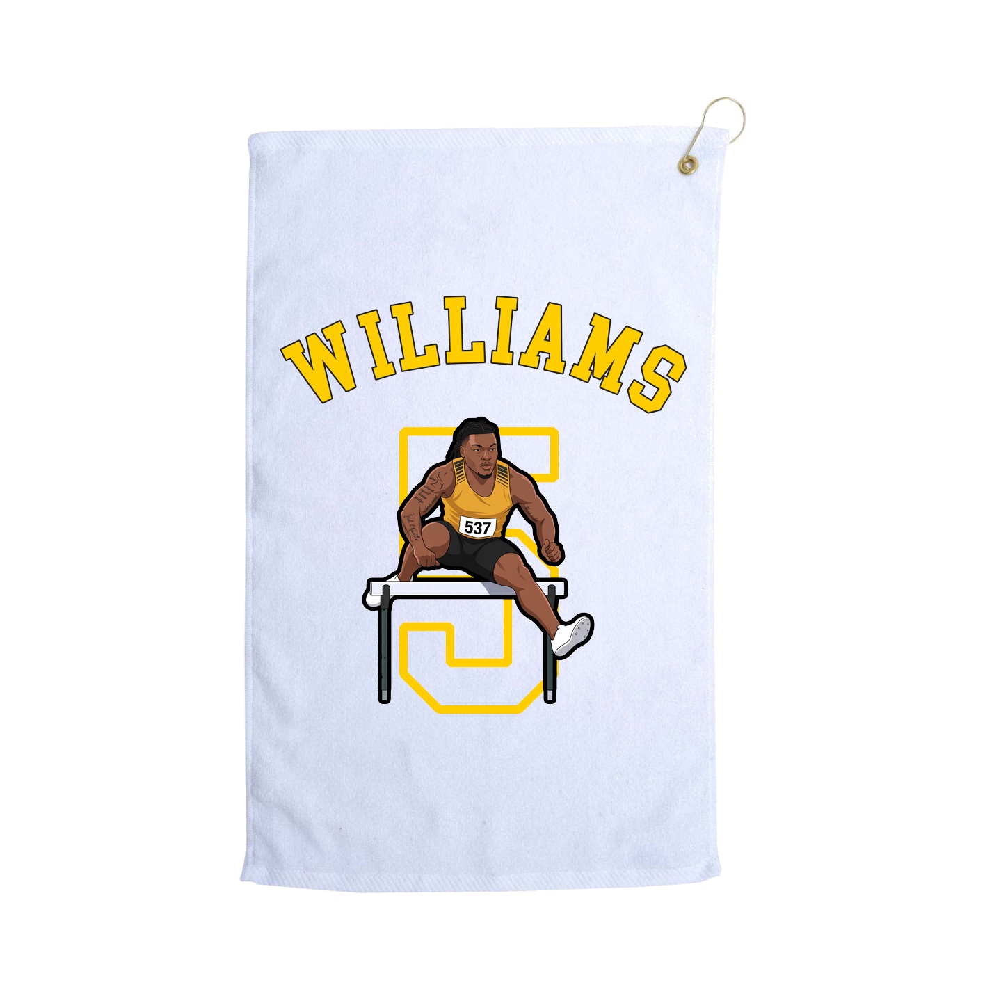 Golf Towel — Shirsey Arch in White