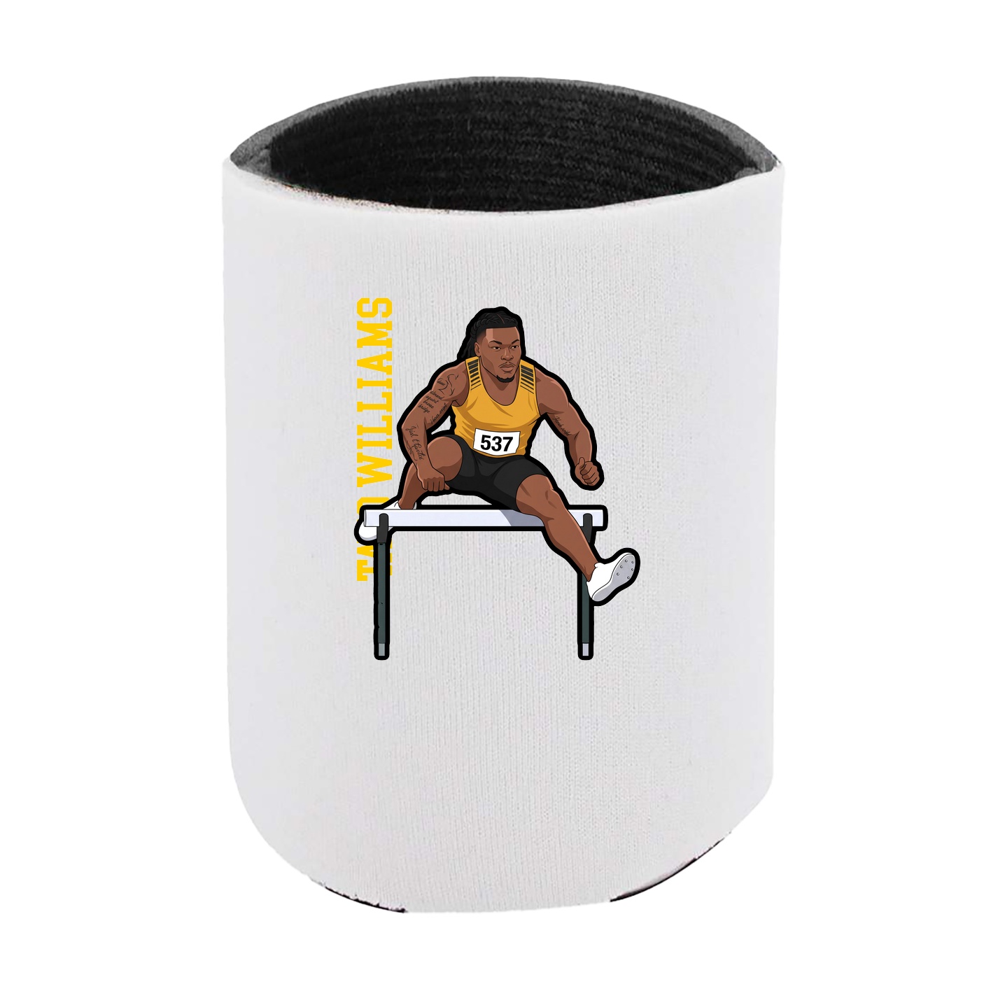 Can Holder — Name Vertical in White