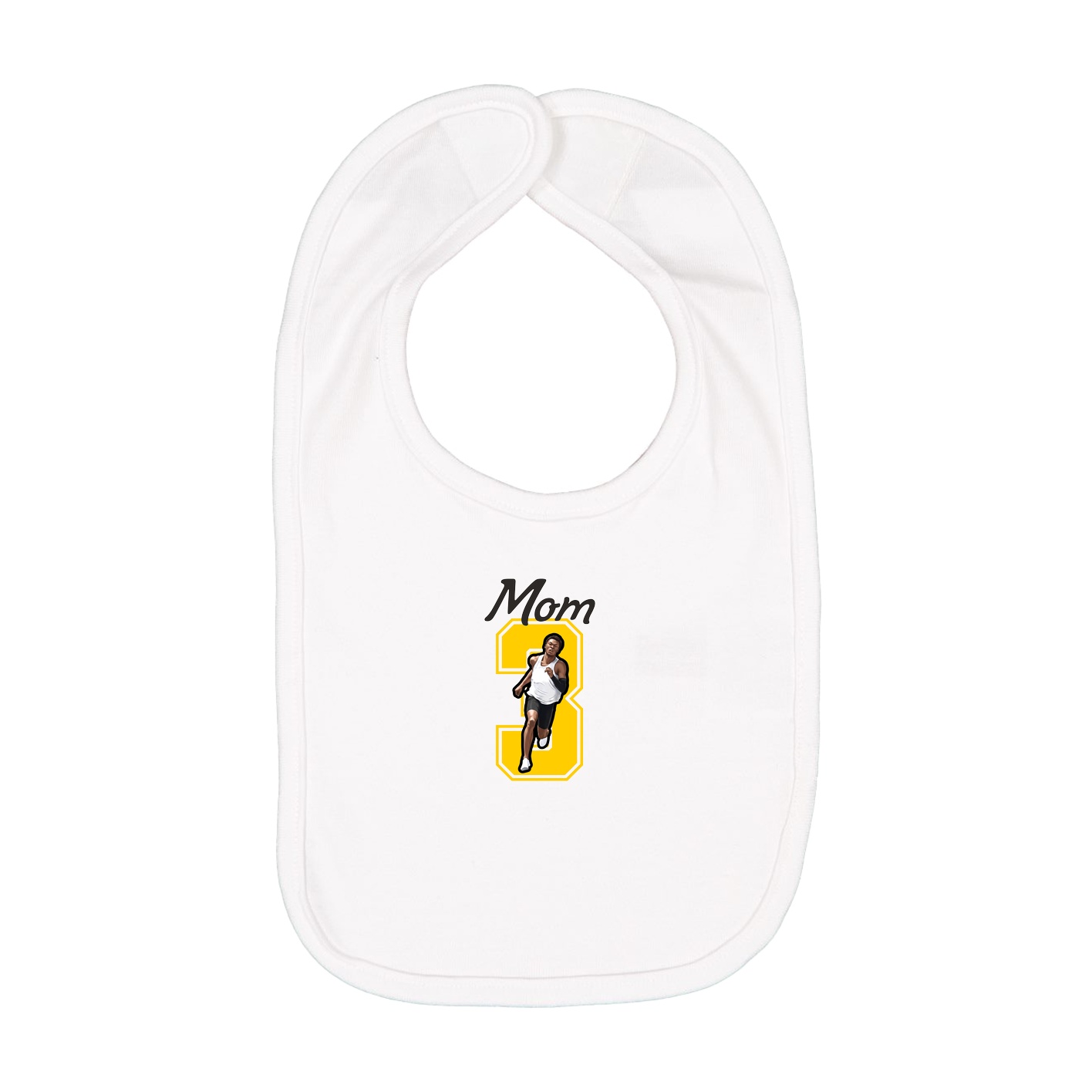 Infant Bib — Mothers Day Shirsey in White
