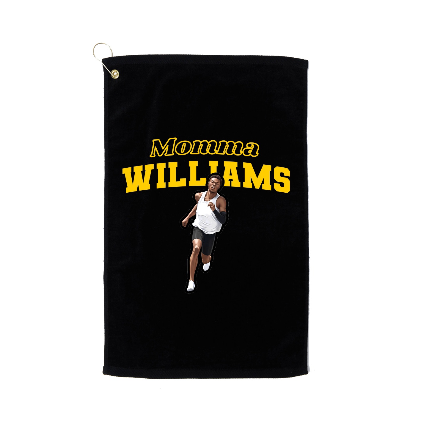 Golf Towel — Mothers Day Block in Black