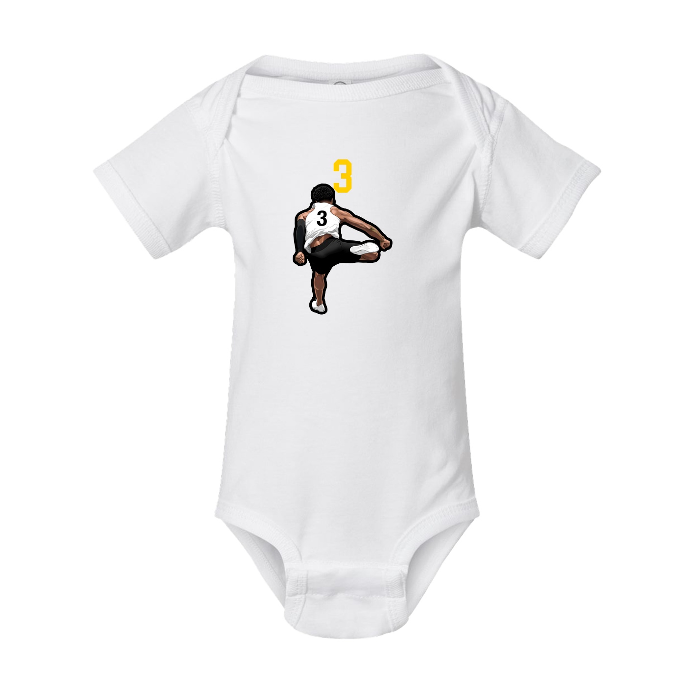 Baby Onesie — Number Top in White