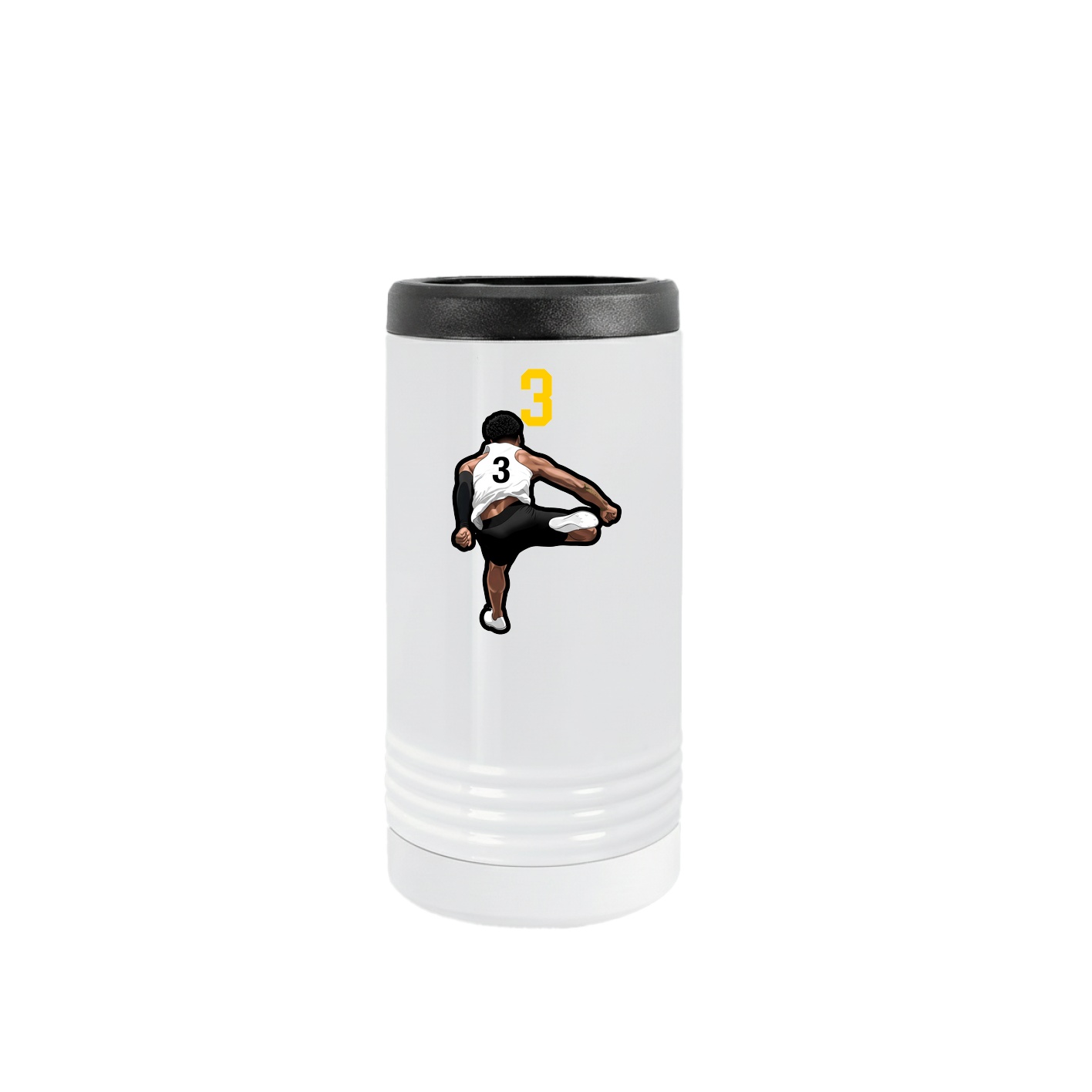 Slim Beverage Holder — Number Top in White