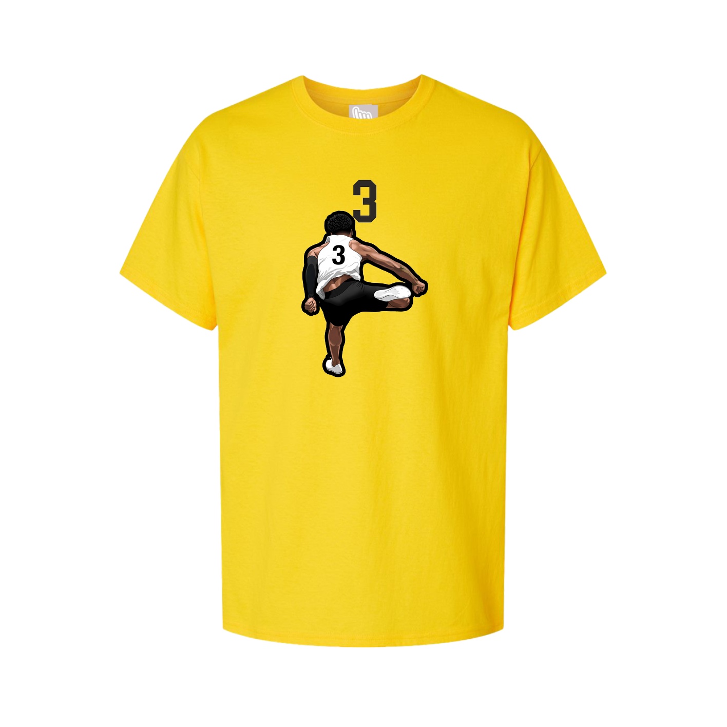 Youth Tee — Number Top in Gold