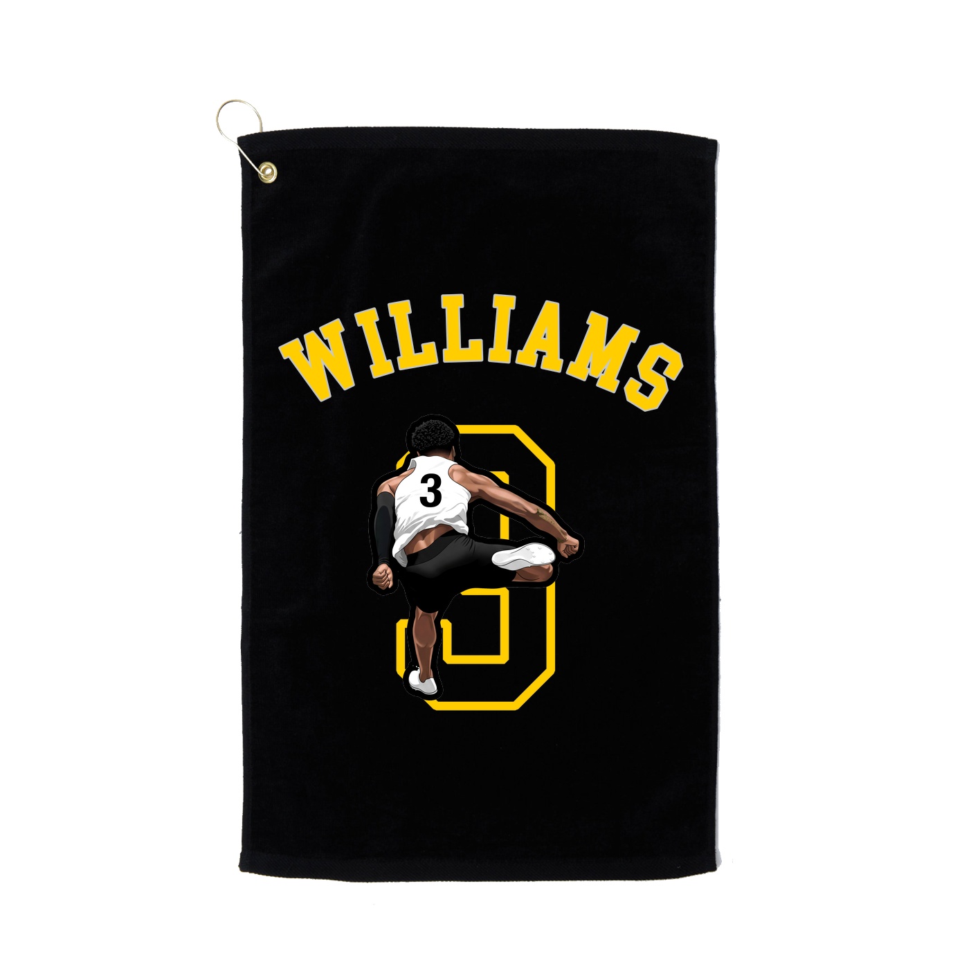 Golf Towel — Shirsey Arch in Black