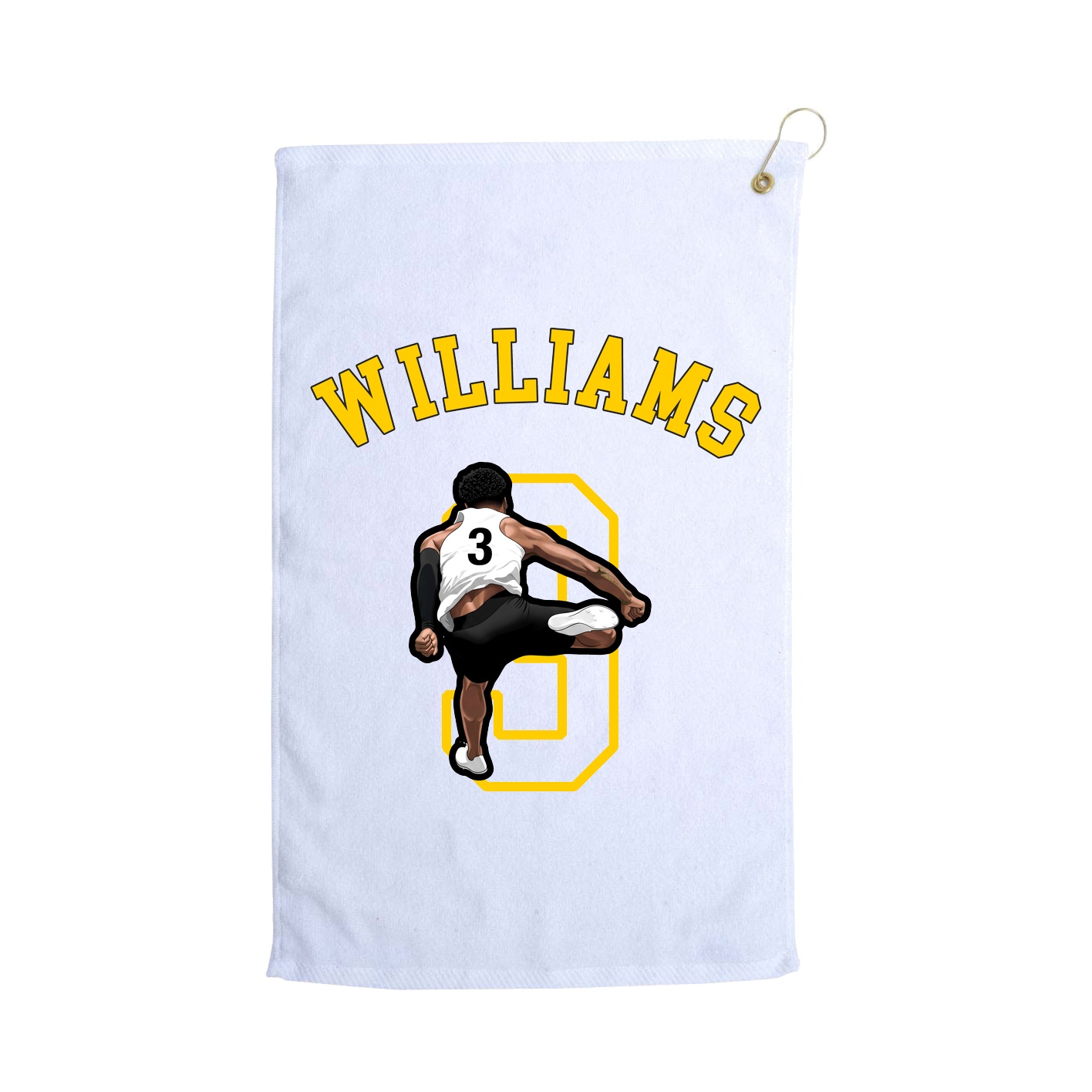 Golf Towel — Shirsey Arch in White