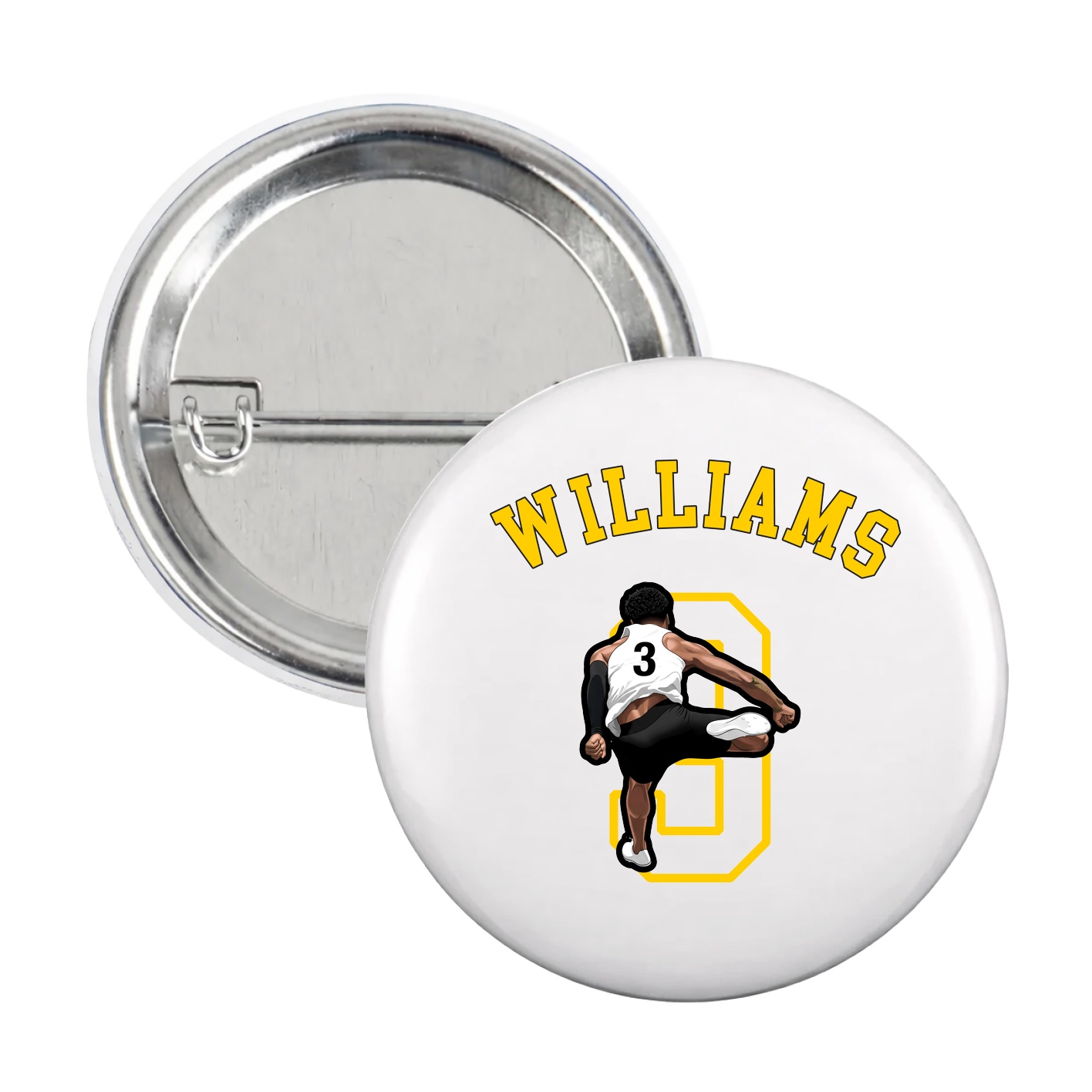Game Day Button — Shirsey Arch in White