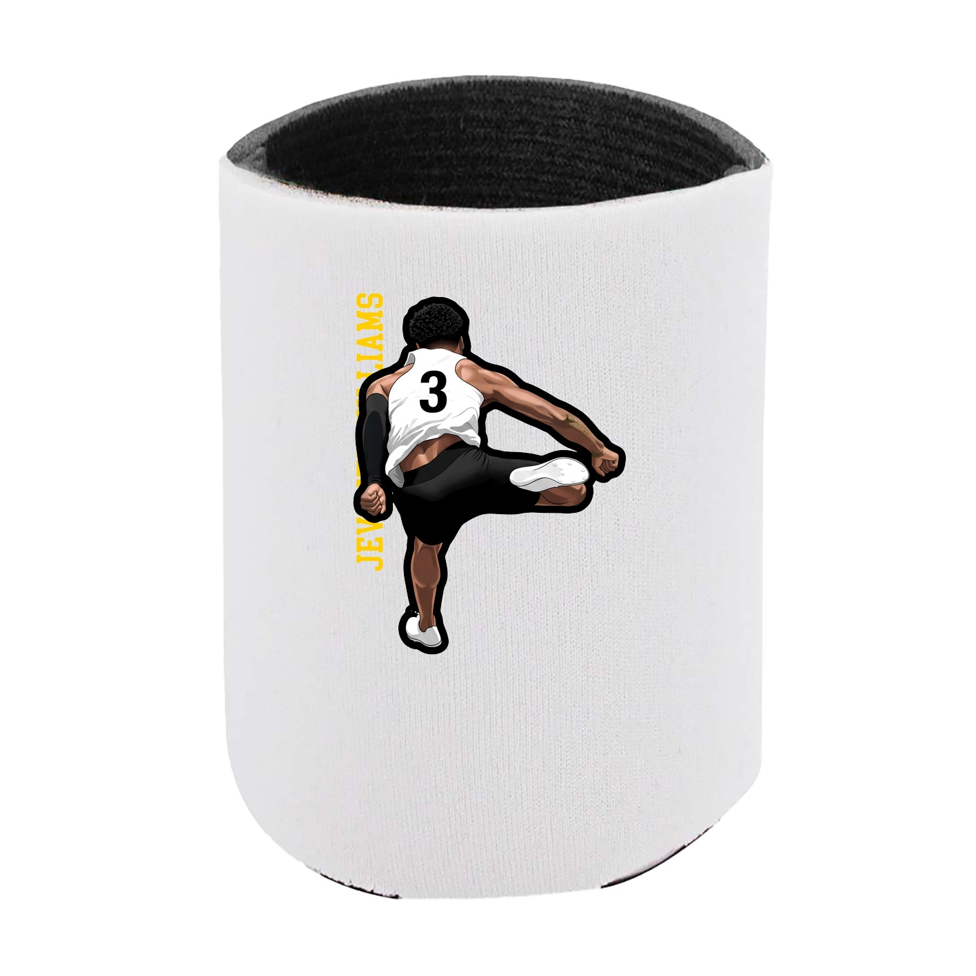 Can Holder — Name Vertical in White