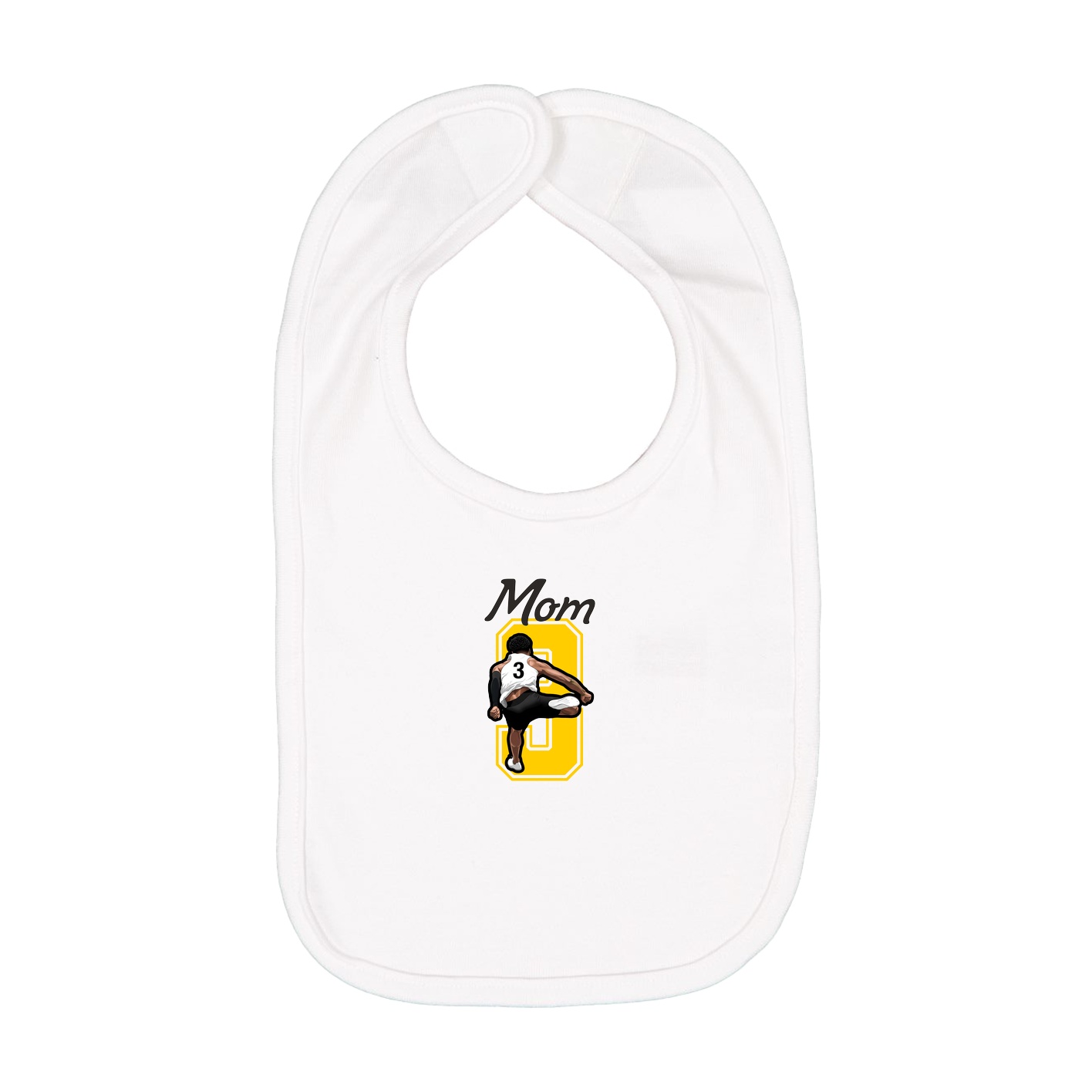 Infant Bib — Mothers Day Shirsey in White