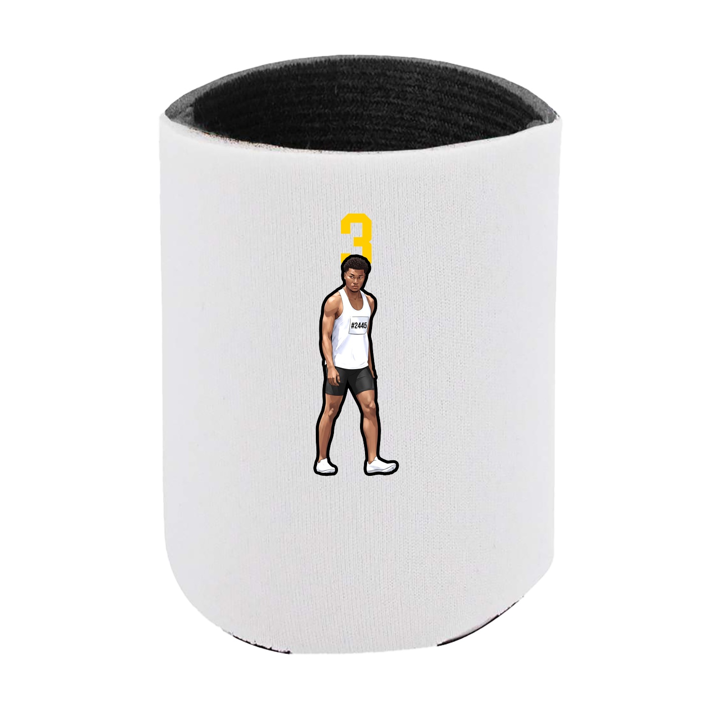 Can Holder — Number Top in White
